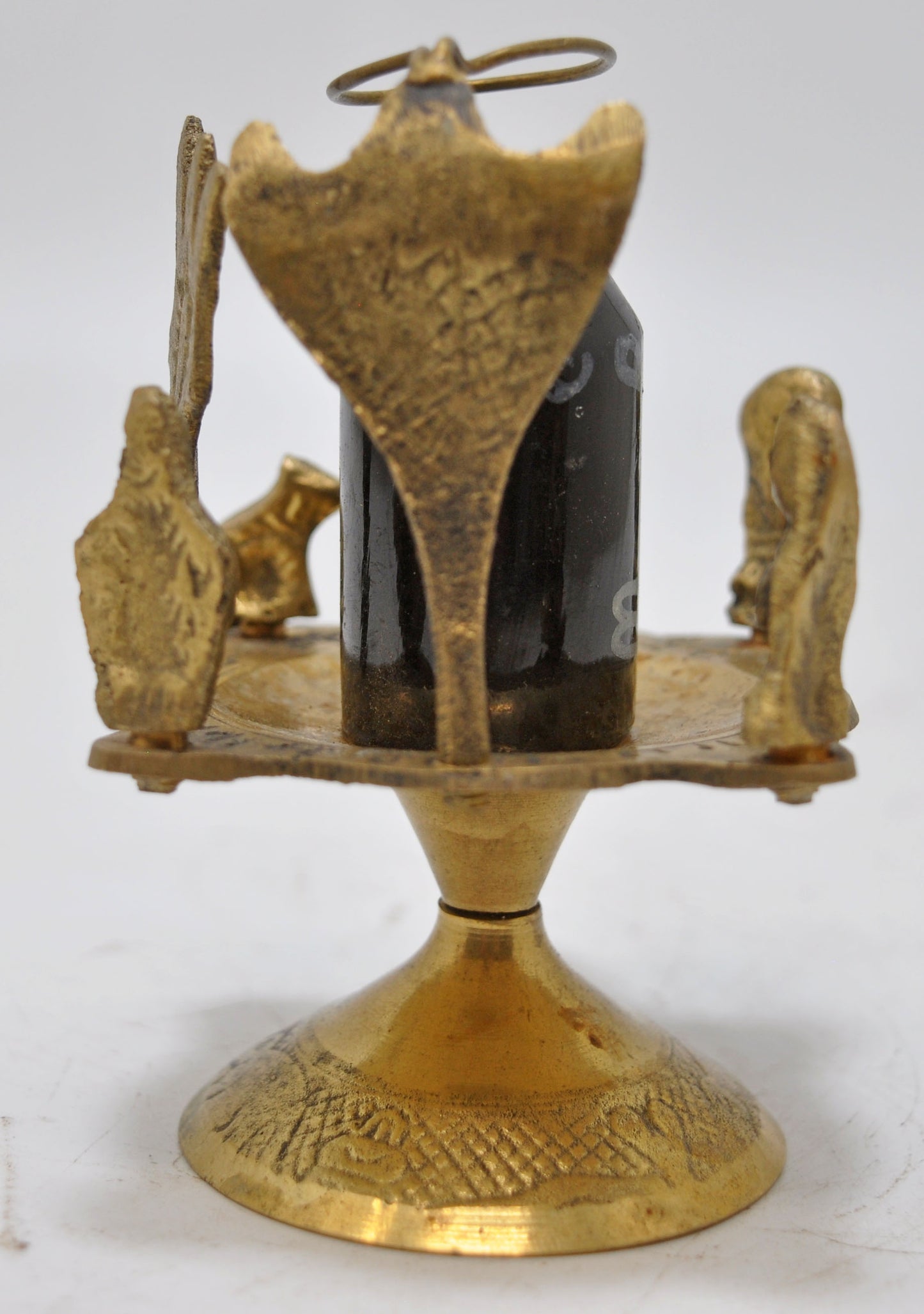 Vintage Brass God Shiva Linga Idol Figurine Original Old Hand Crafted