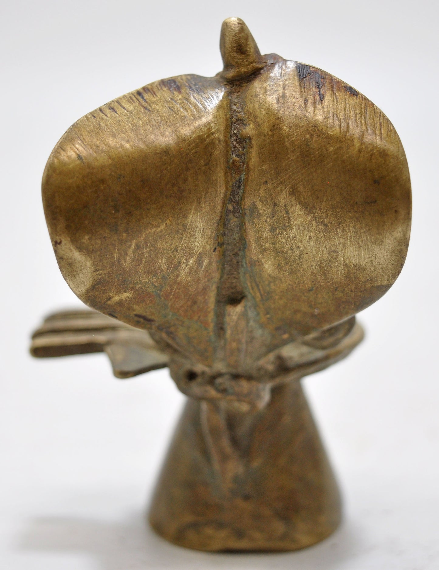 Antique Brass God Shiva Linga Idol Figurine Original Old Hand Crafted Engraved