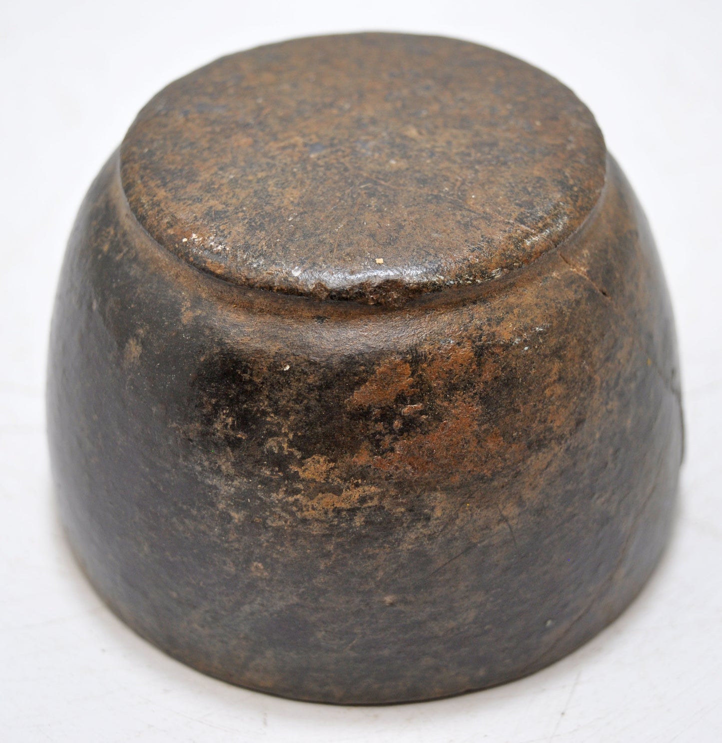 Antique Black Stone Small Round Bowl Original Old Hand Carved