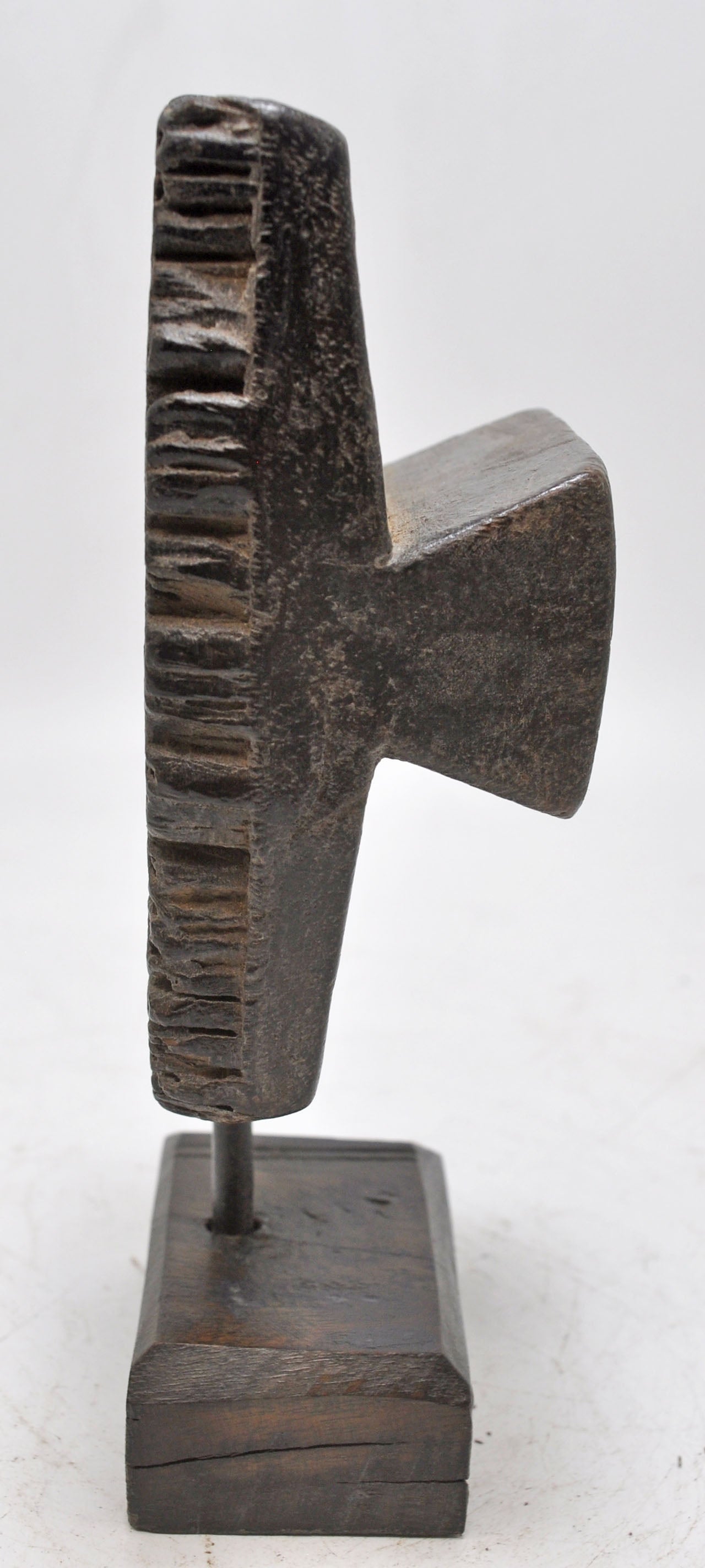 Antique Wooden Textile Printing Block Carving Original Old Hand Carved