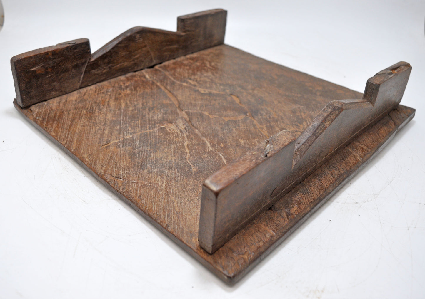 Antique Wooden Floor Sitting Bajot Stool Original Old Hand Crafted