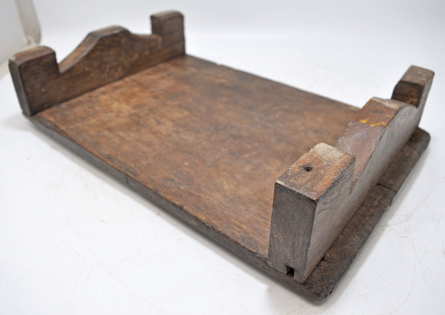 Antique Wooden Floor Sitting Bajot Stool Original Old Hand Crafted