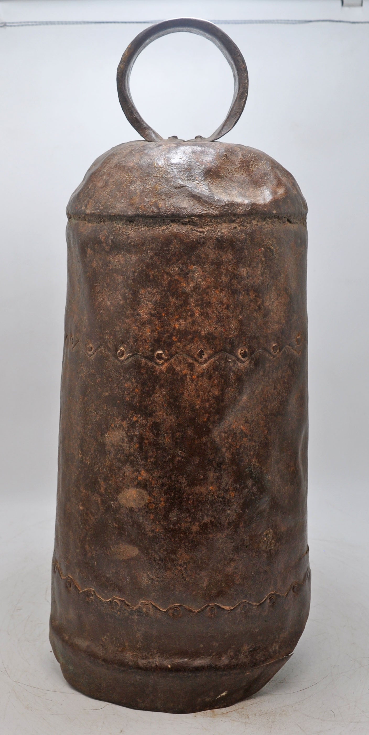 Antique Iron Large Heavy Animals Bell Original Old Hand Crafted