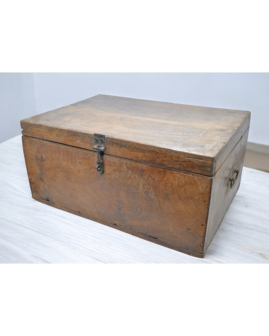 Antique Wooden Shopkeepers' Cash Money Box Original Old Hand Craftedc