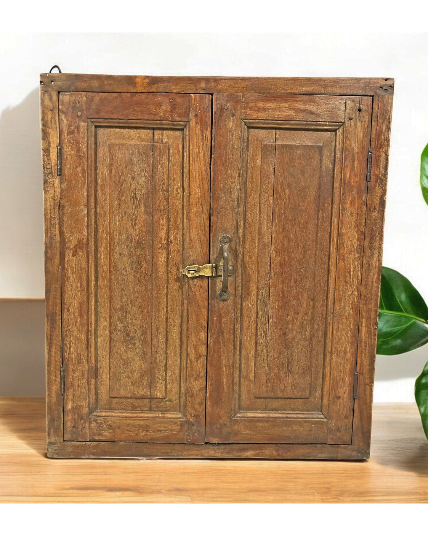 Antique Wooden Wall Décor Window Panel Frame Original Old Hand Crafted