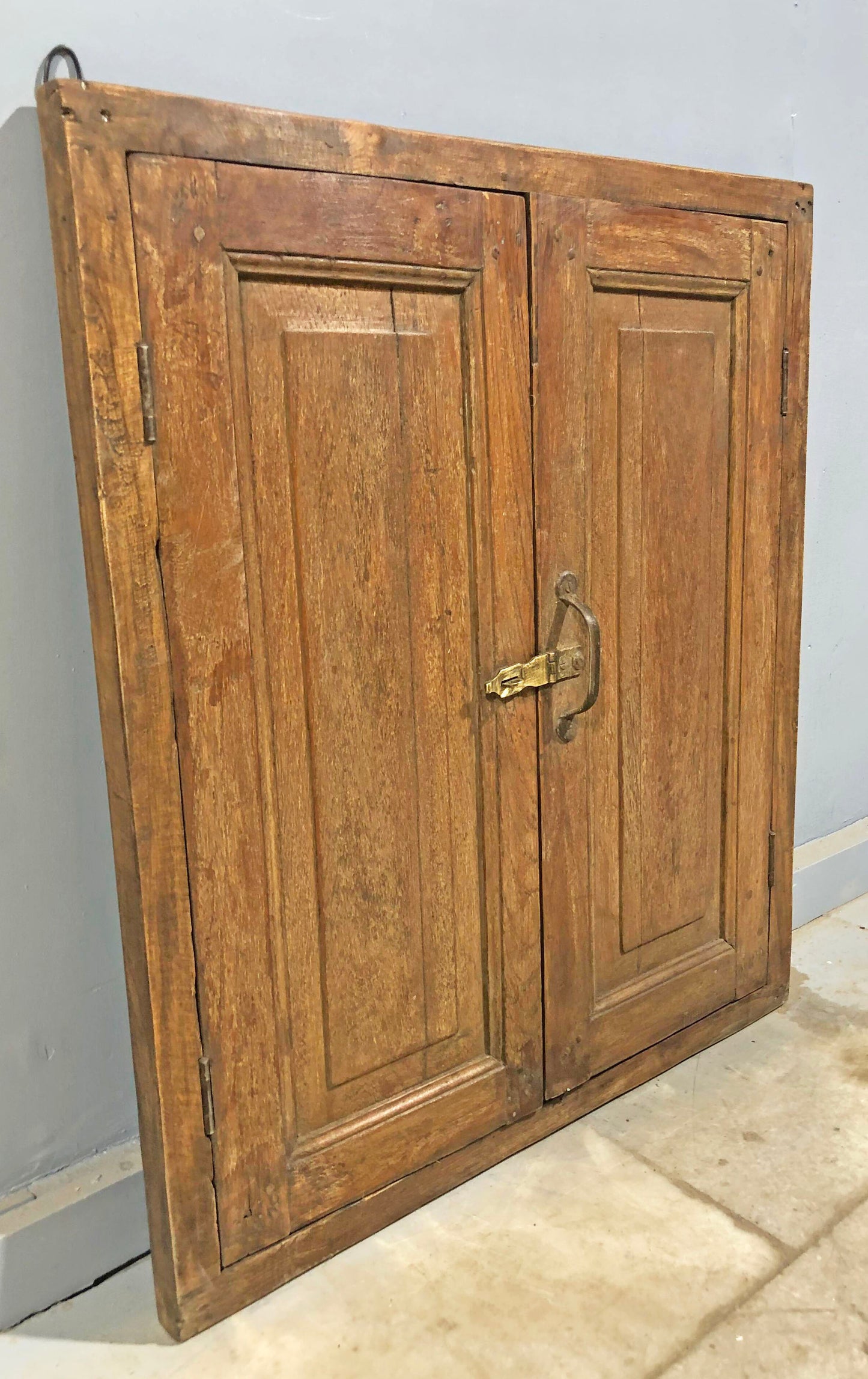 Antique Wooden Wall Décor Window Panel Frame Original Old Hand Crafted