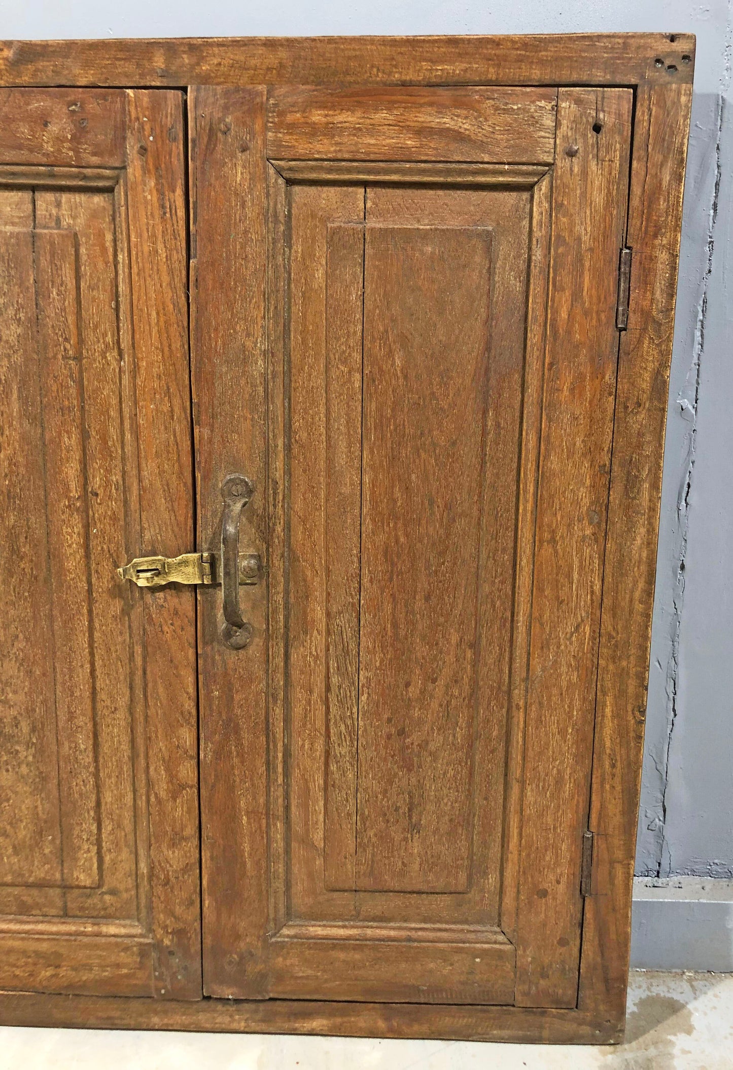 Antique Wooden Wall Décor Window Panel Frame Original Old Hand Crafted