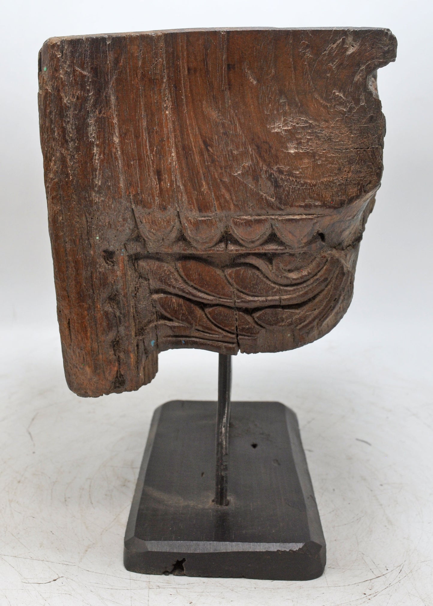 Antique Wooden Architectural Bracket Carving Candle Holder Original Old Fine Carved