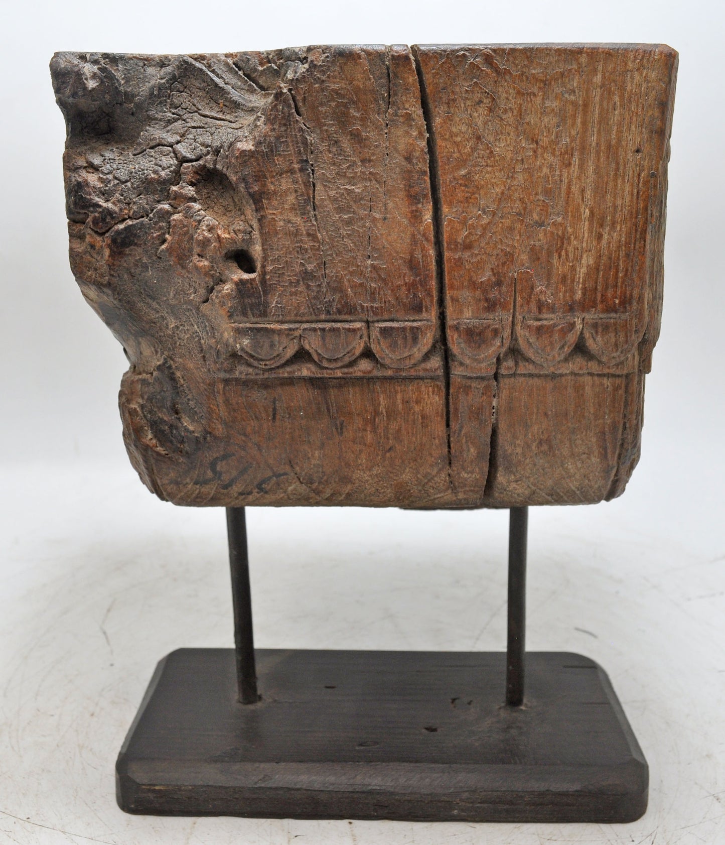 Antique Wooden Architectural Bracket Carving Candle Holder Original Old Fine Carved