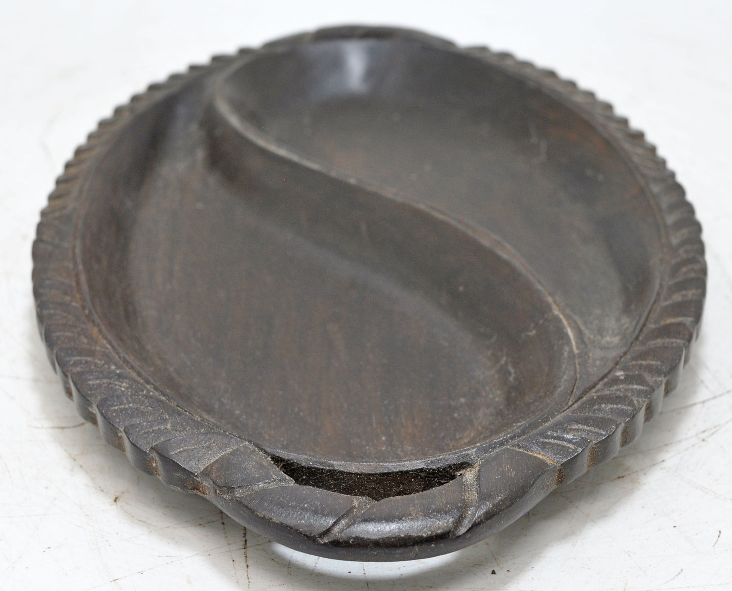 Antique Wooden Small Serving Tray Original Old Fine Hand Carved
