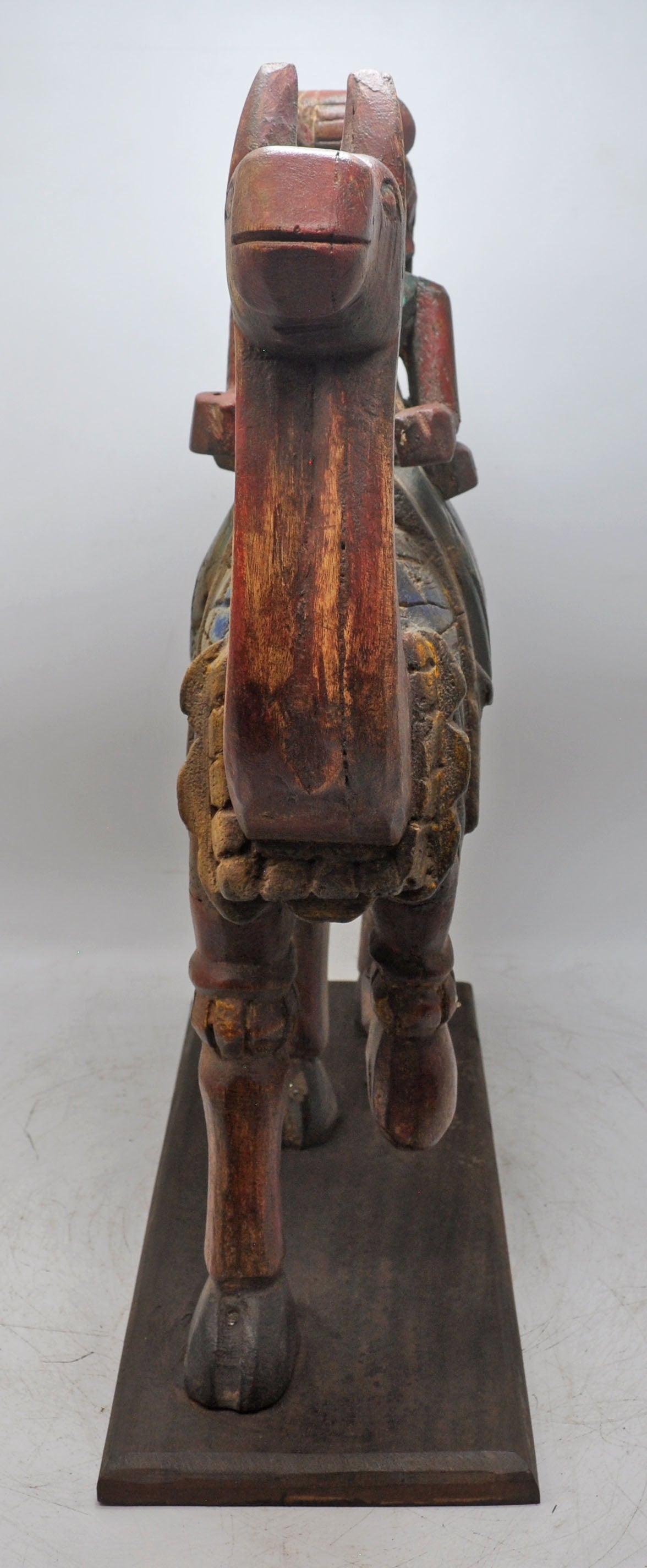 Antique Wooden Camel With Riders Figurine Original Old Very Fine Hand CarvedAntique