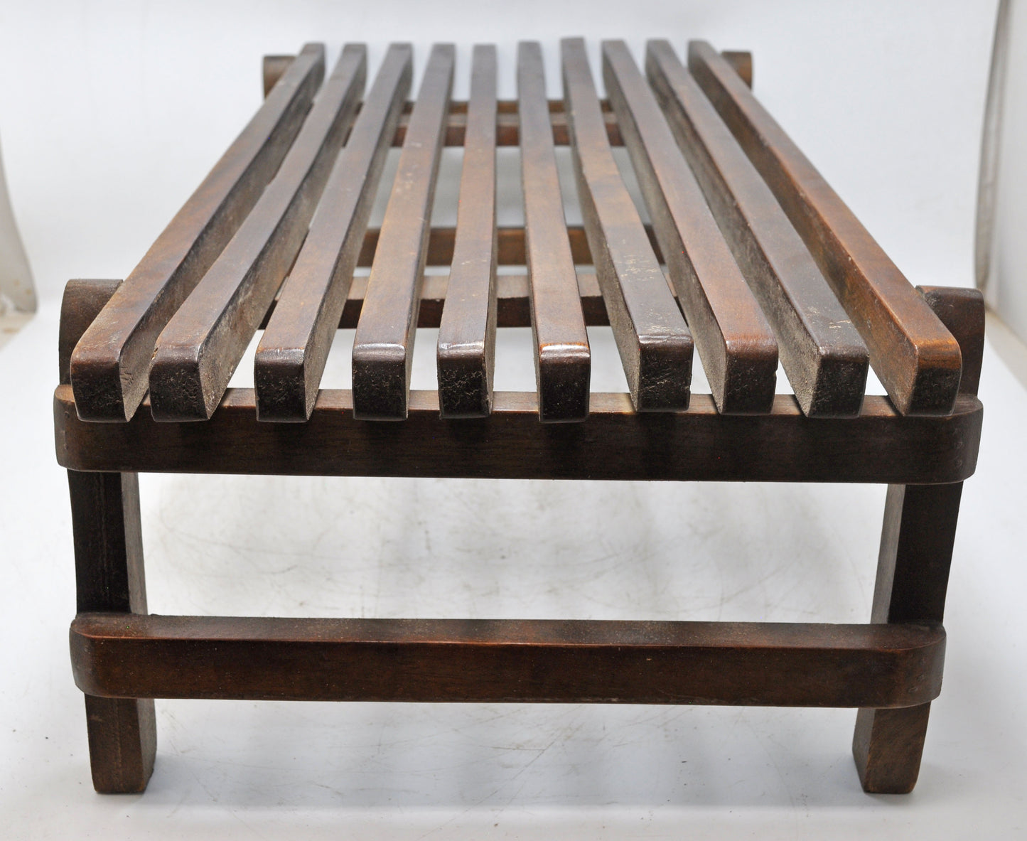 Vintage Wooden Folding Serving Tray Original Old Hand Crafted