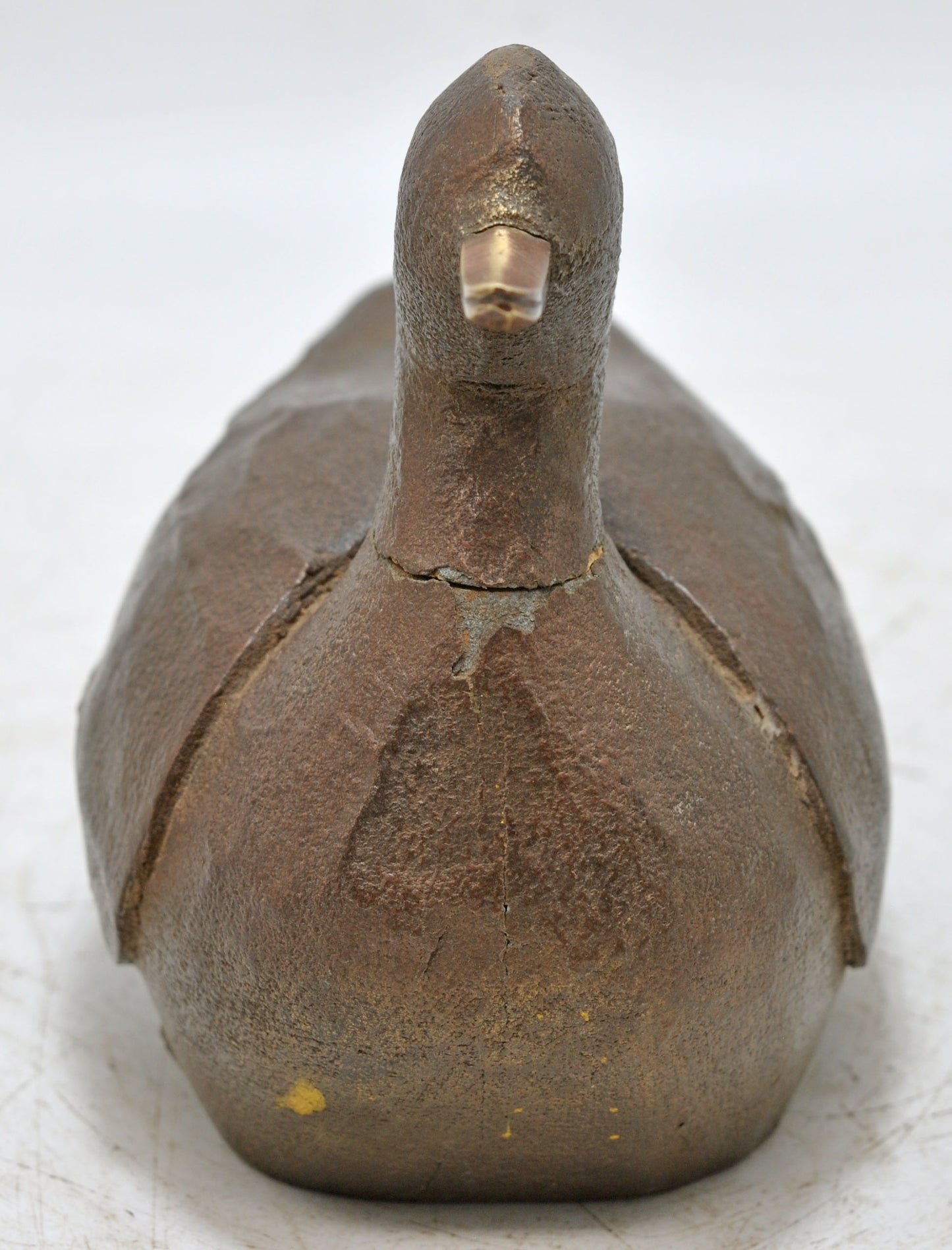 Vintage Wooden Duck Bird Figurine Original Old Hand Carved