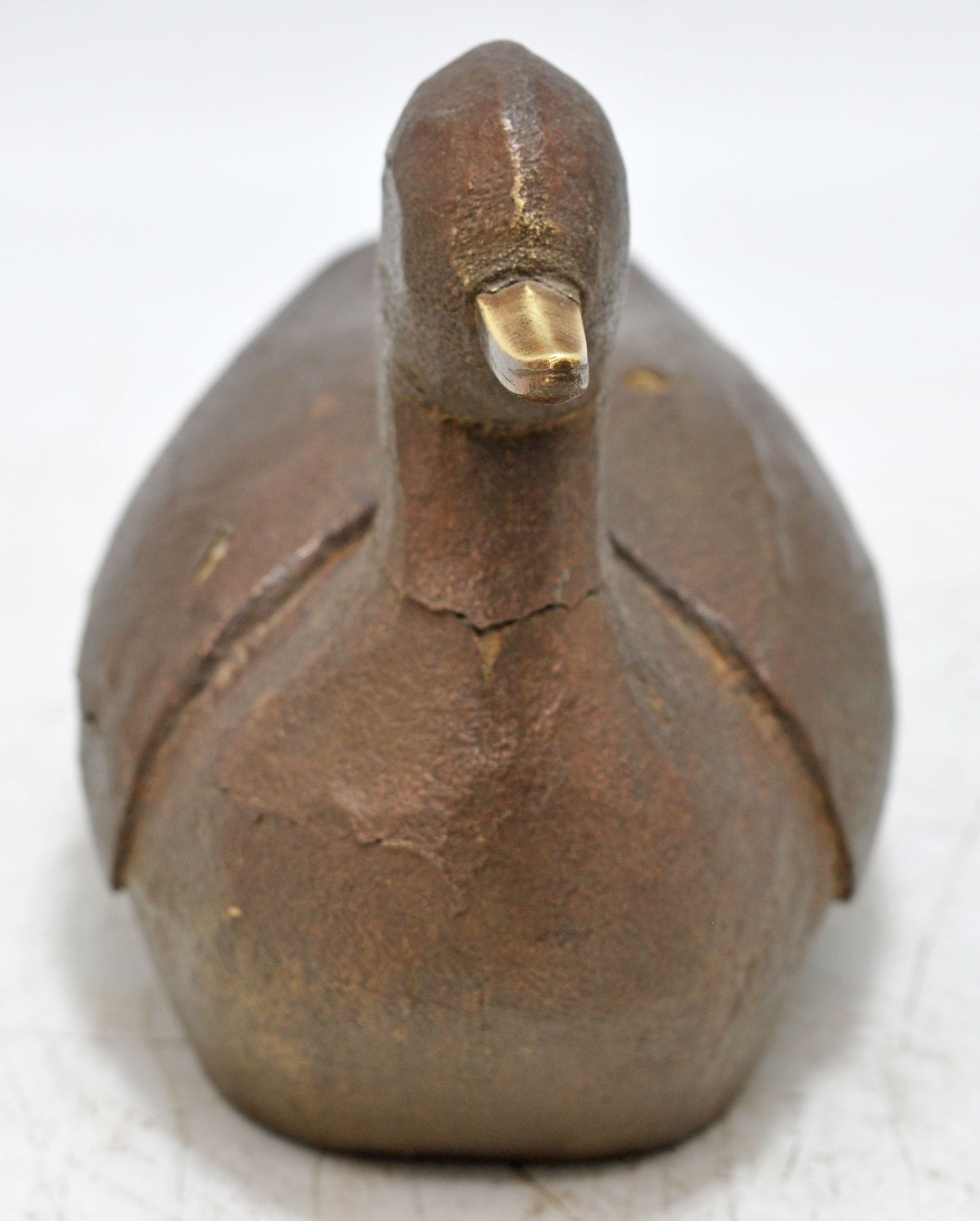Vintage Wooden Duck Bird Figurine Original Old Hand Carved