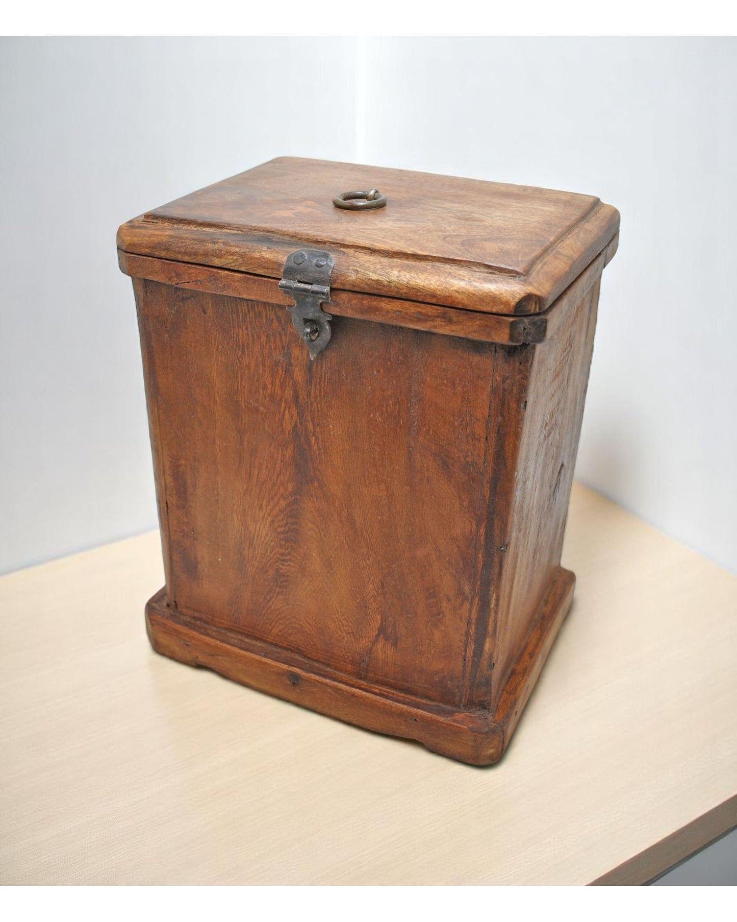 Vintage Wooden Storage Box Original Old Hand Crafted