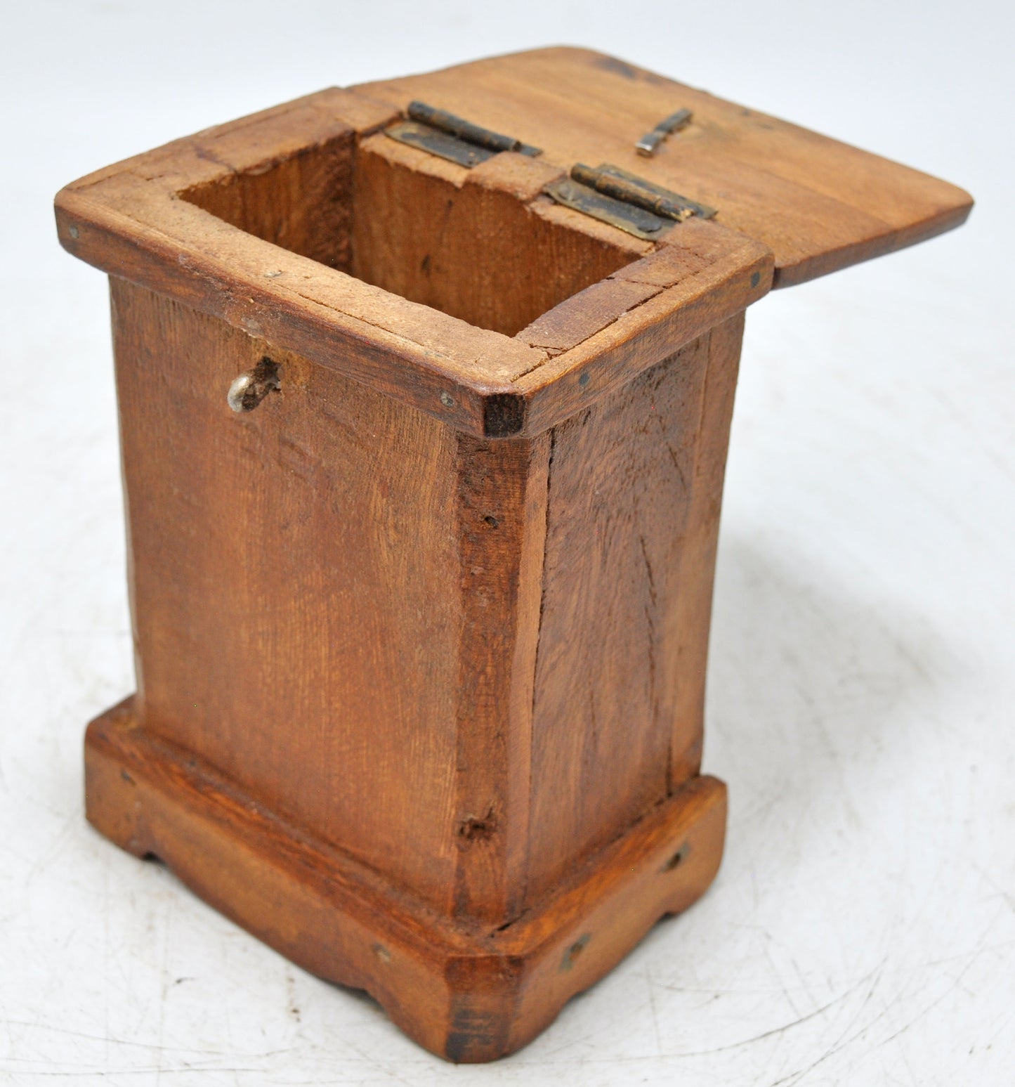 Vintage Wooden Storage Box Original Old Hand Crafted