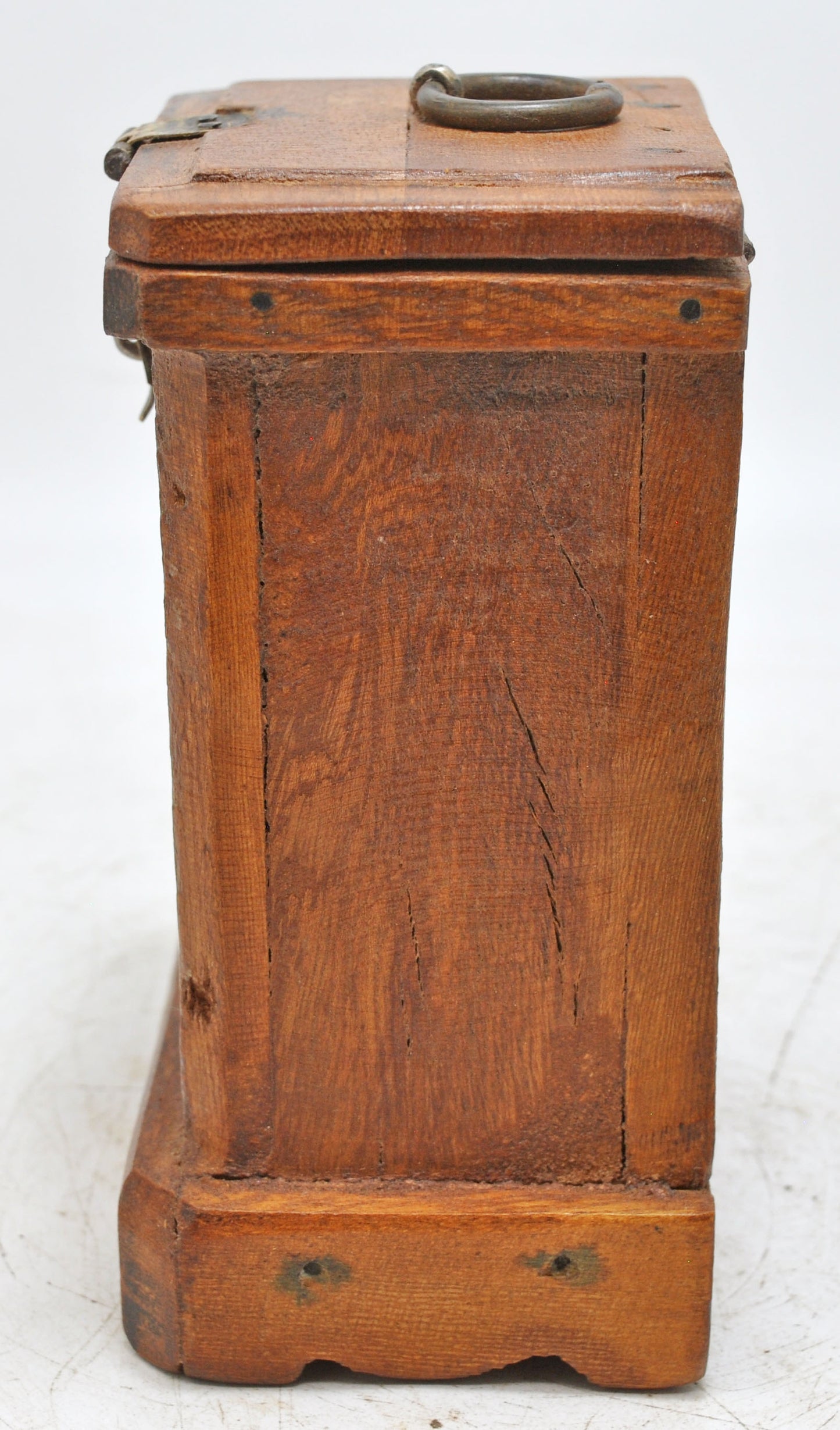 Vintage Wooden Storage Box Original Old Hand Crafted