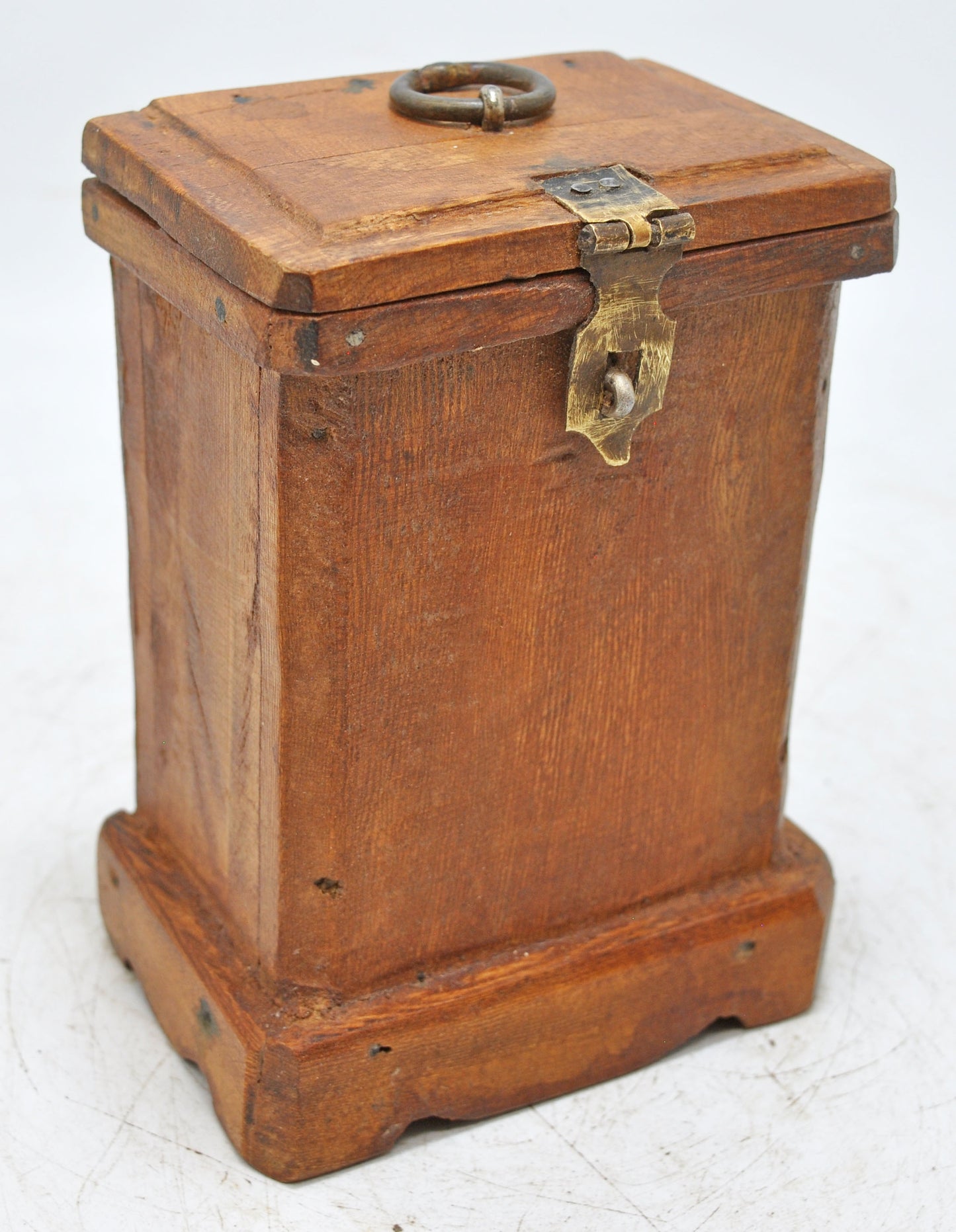 Vintage Wooden Storage Box Original Old Hand Crafted