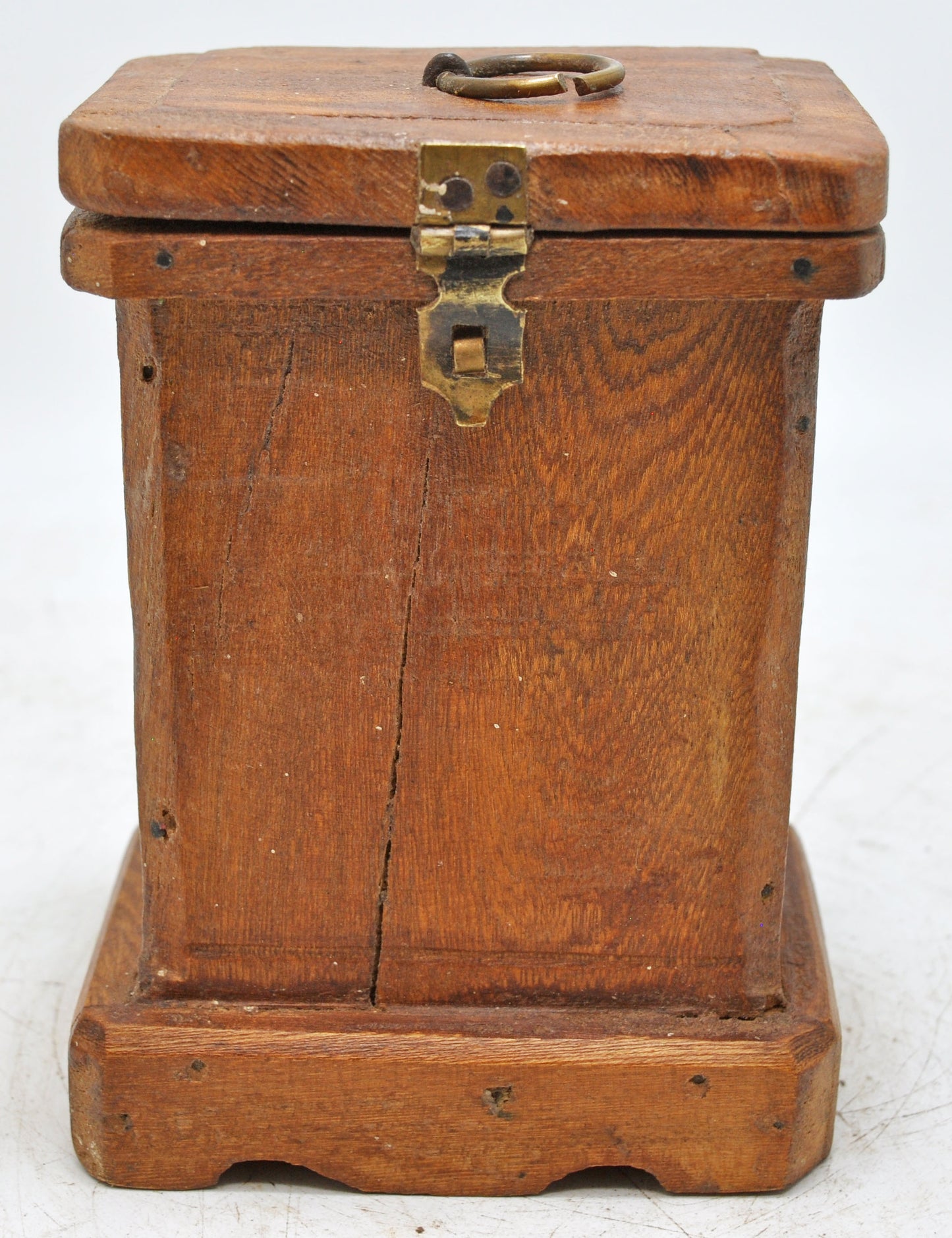 Vintage Wooden Storage Box Original Old Hand Crafted