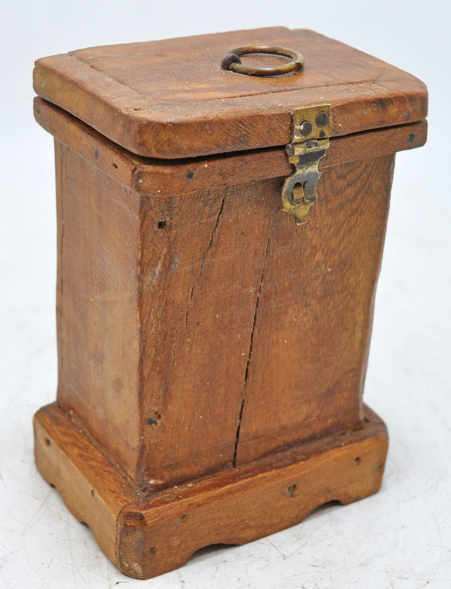 Vintage Wooden Storage Box Original Old Hand Crafted
