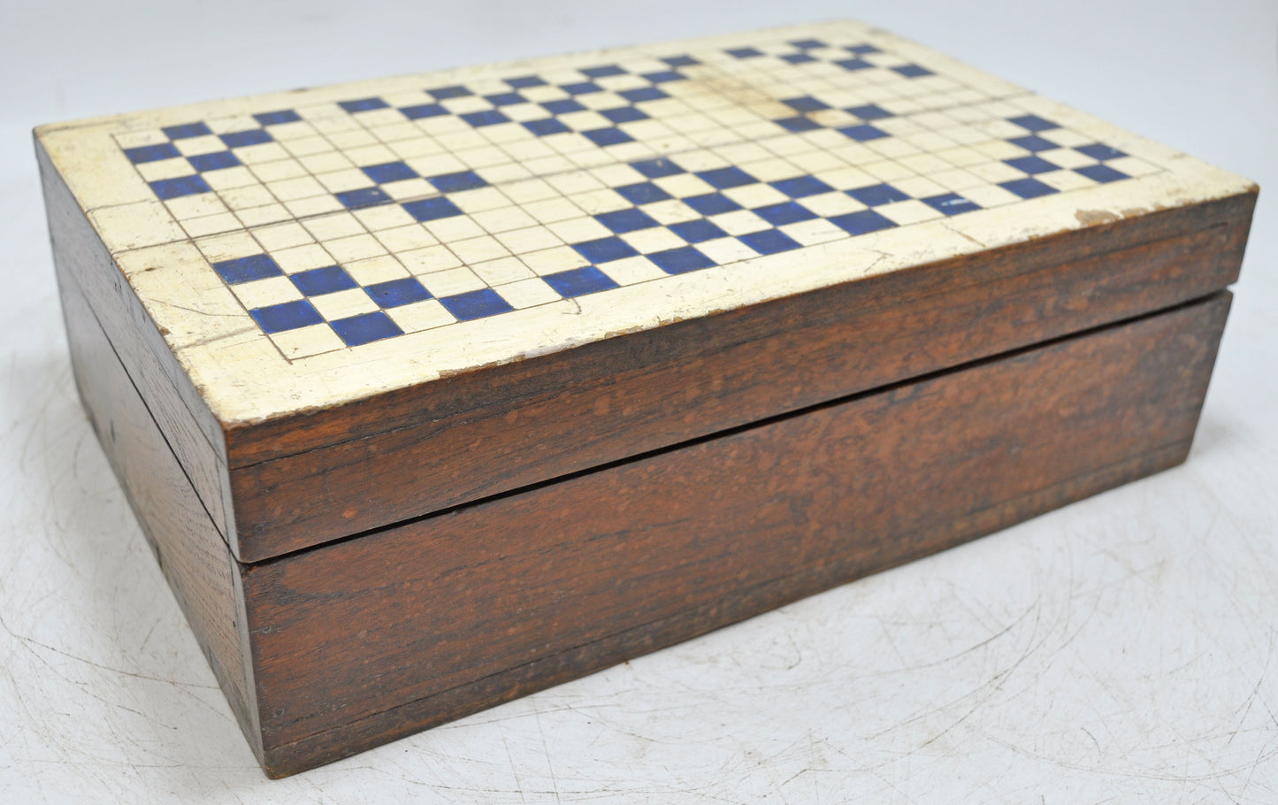 Vintage Wooden Storage Chest Box Original Old Hand Crafted Painted