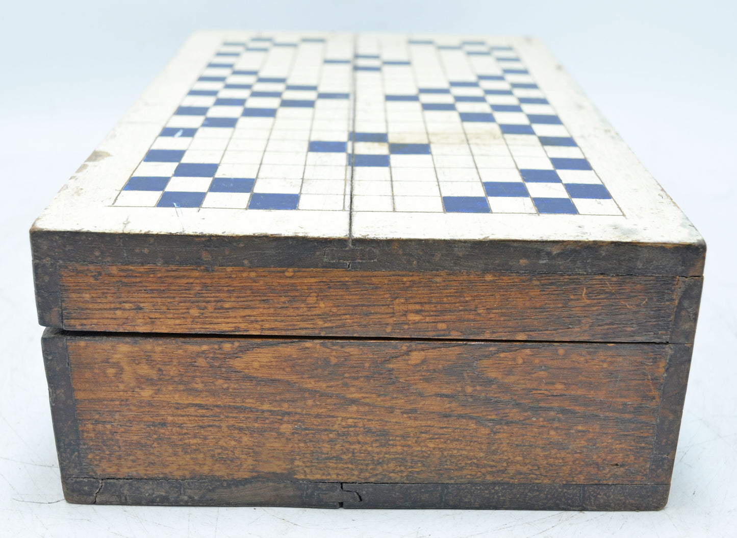 Vintage Wooden Storage Chest Box Original Old Hand Crafted Painted