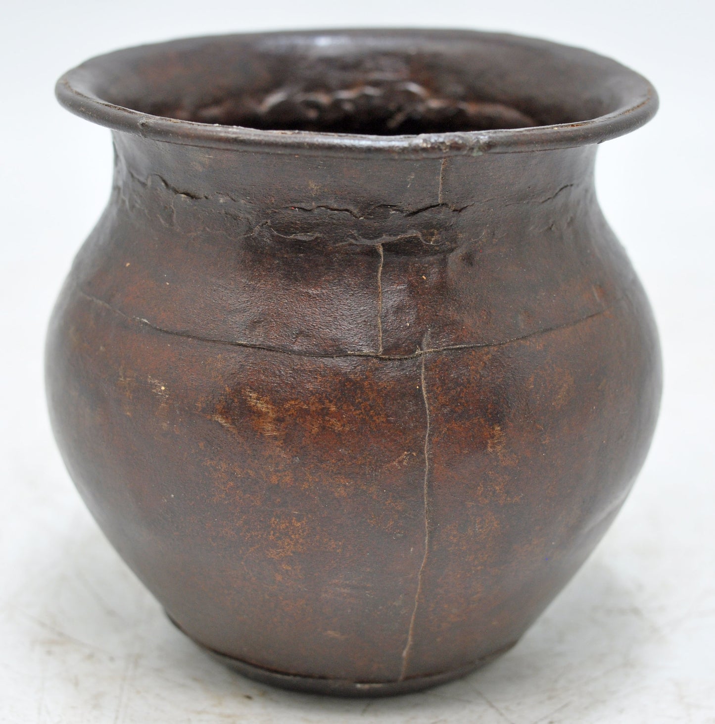 Vintage Iron Small Water Drinking Lota Pot Original Old Hand Crafted