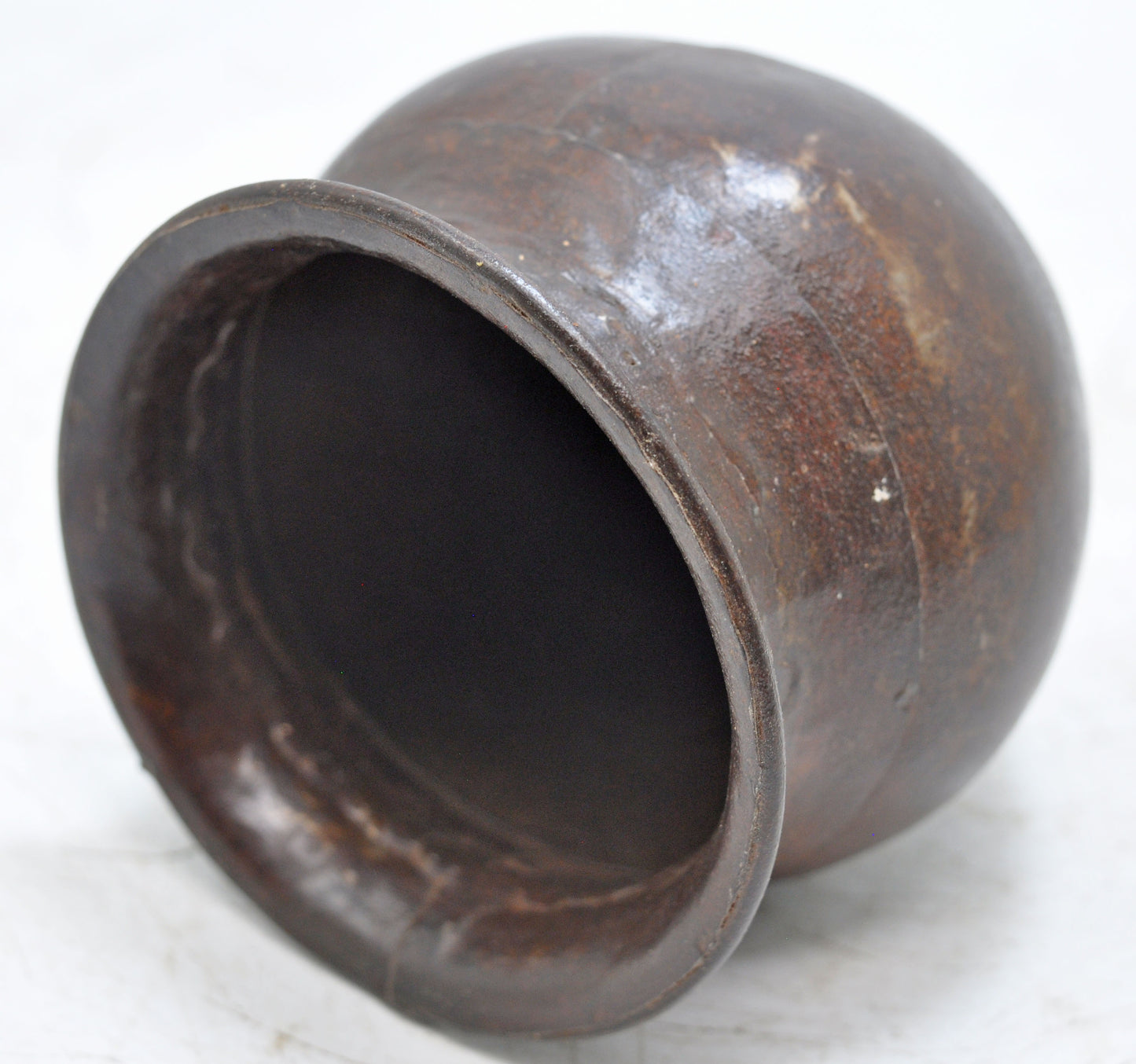 Vintage Iron Small Water Drinking Lota Pot Original Old Hand Crafted