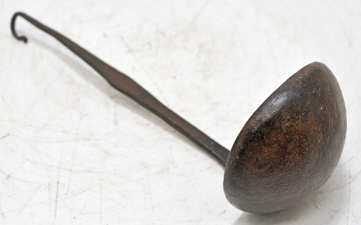 Antique Iron Long Tipri Oil Spoon Original Old Hand Crafted Engraved