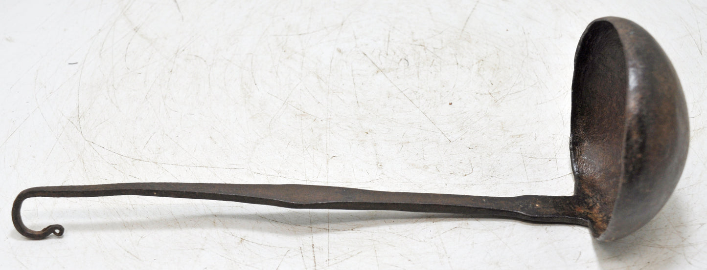 Antique Iron Long Tipri Oil Spoon Original Old Hand Crafted Engraved