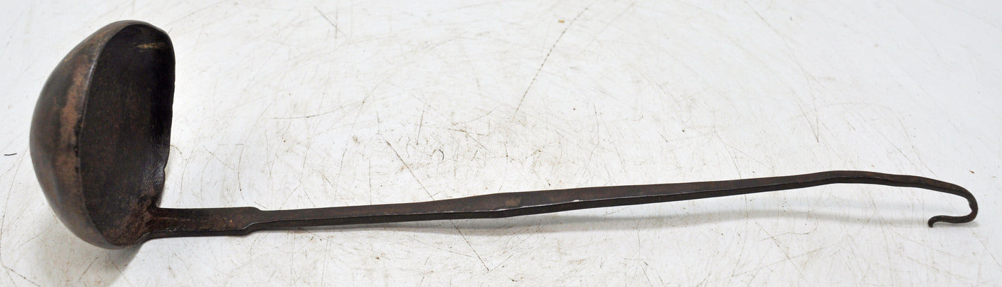 Antique Iron Long Tipri Oil Spoon Original Old Hand Crafted Engraved