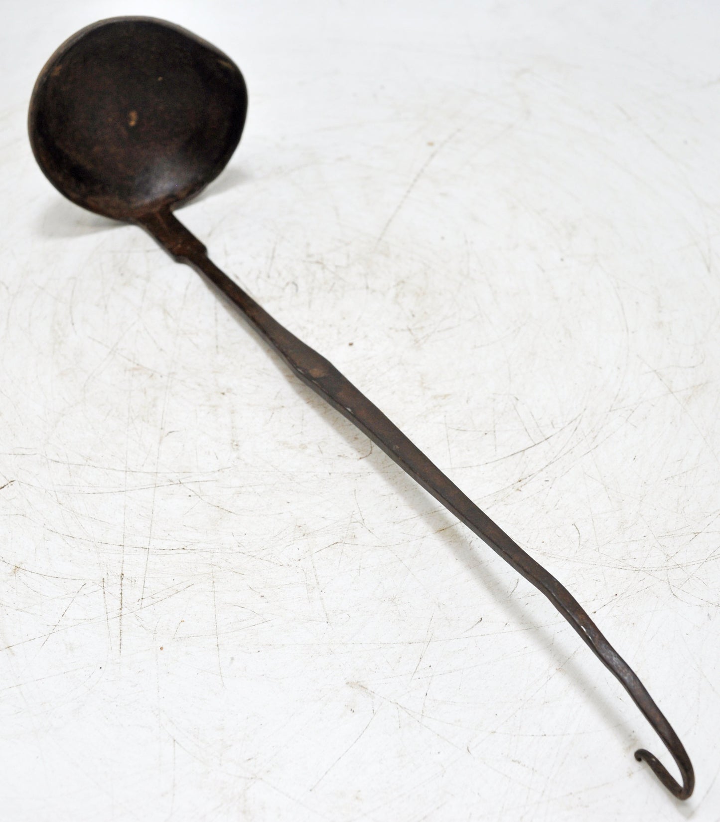 Antique Iron Long Tipri Oil Spoon Original Old Hand Crafted Engraved