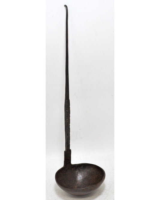 Antique Iron Long Tipri Oil Spoon Original Old Hand Crafted Engraved