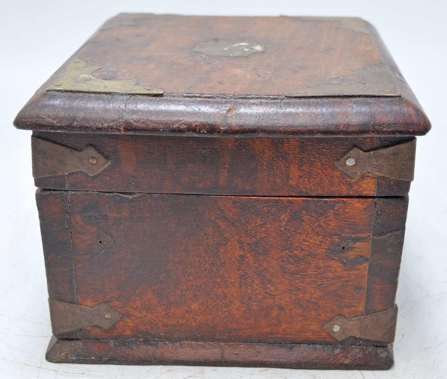 Vintage Wooden Square Storage Chest Box Original Old Hand Crafted