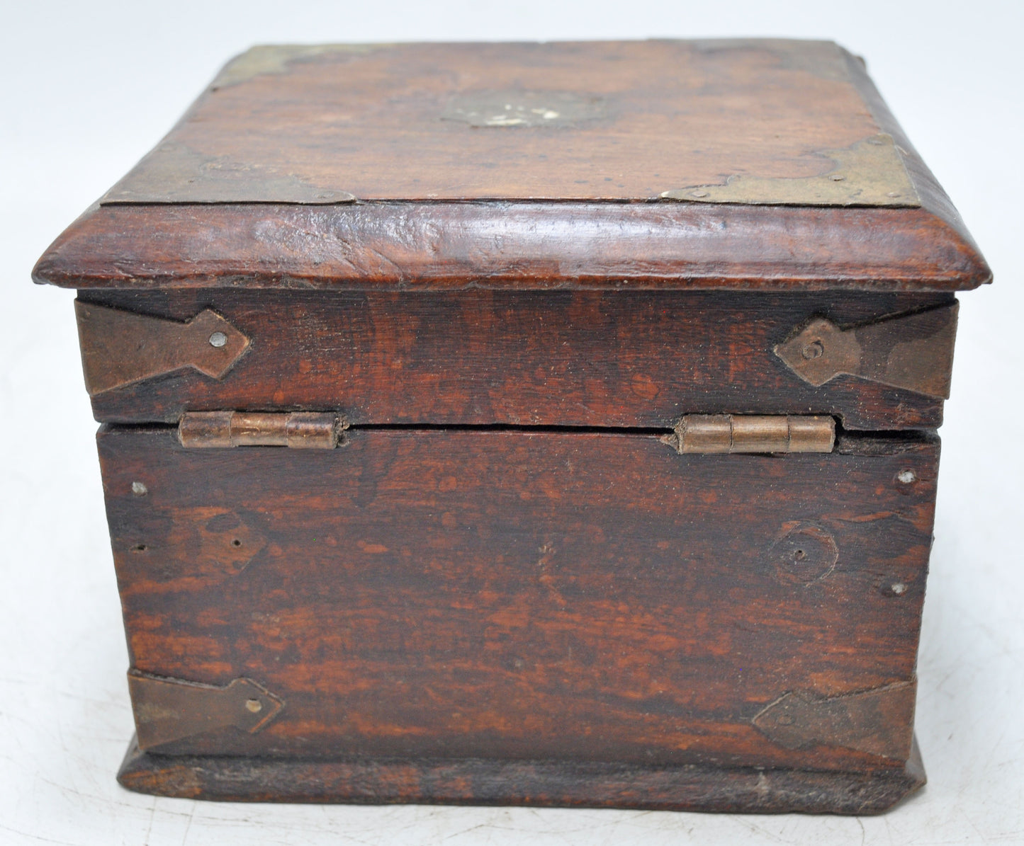 Vintage Wooden Square Storage Chest Box Original Old Hand Crafted