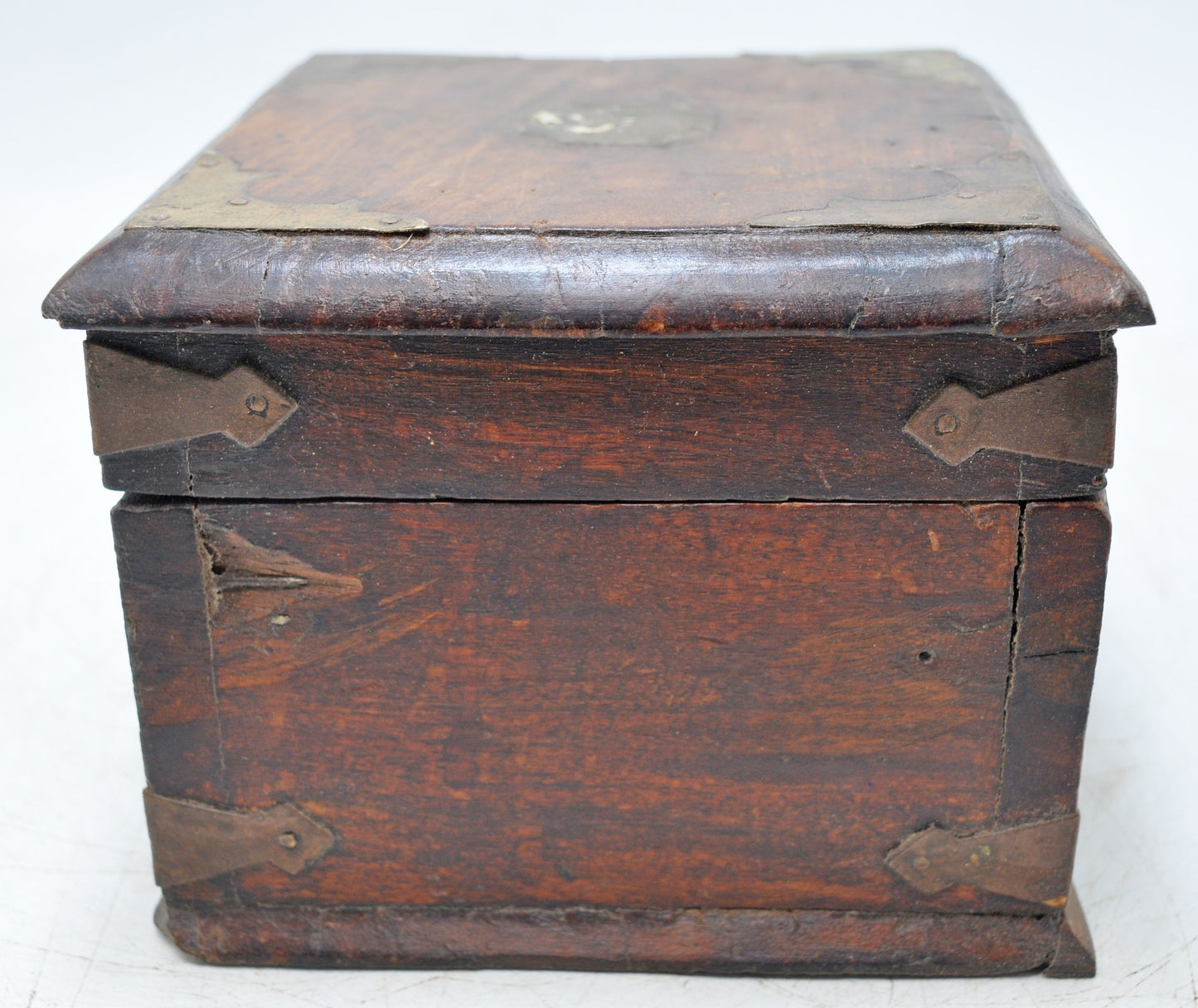 Vintage Wooden Square Storage Chest Box Original Old Hand Crafted