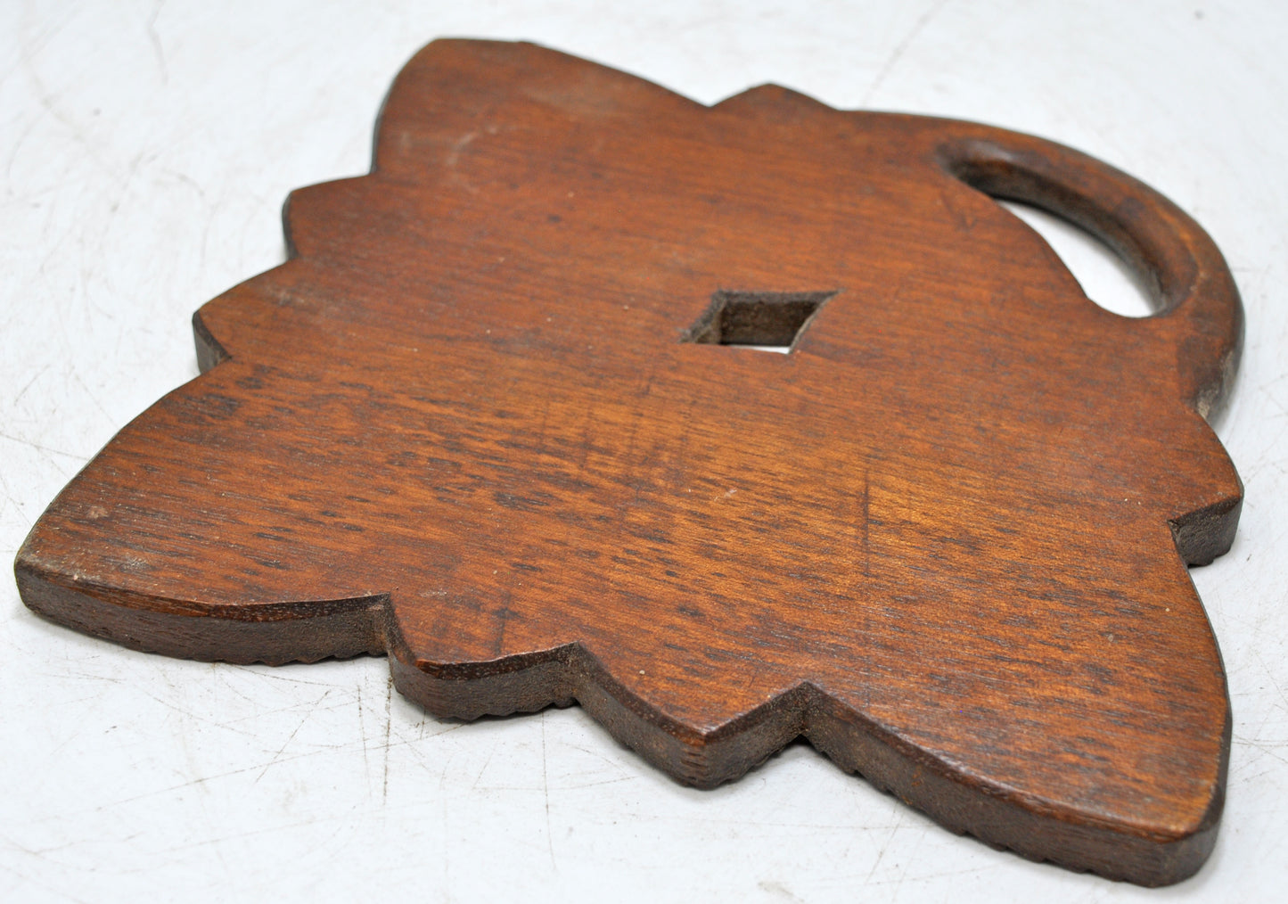 Vintage Wooden Small Serving Tray Original Old Hand Carved