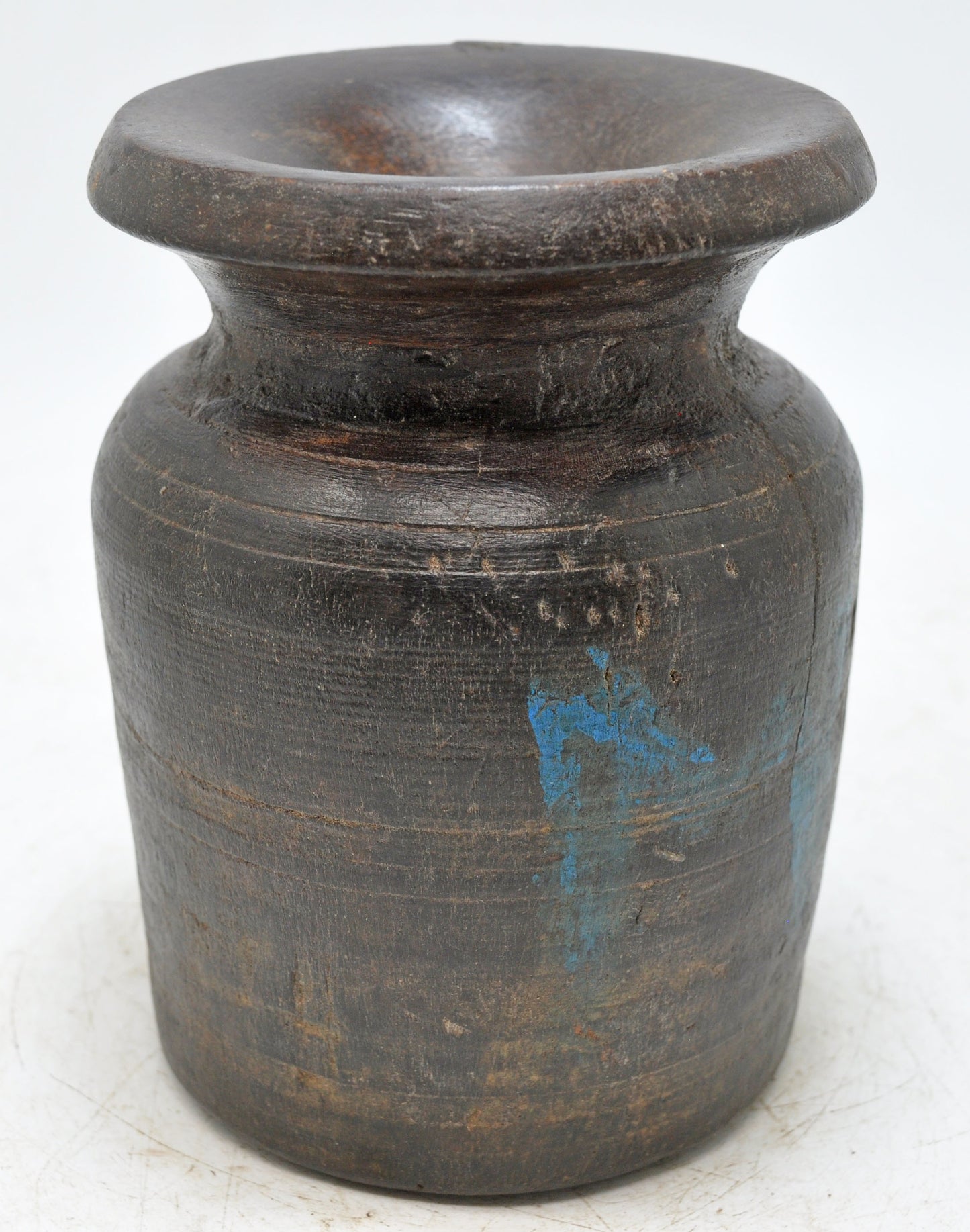 Antique Wooden Small Himalayan Water Pot Original Old Hand Carved