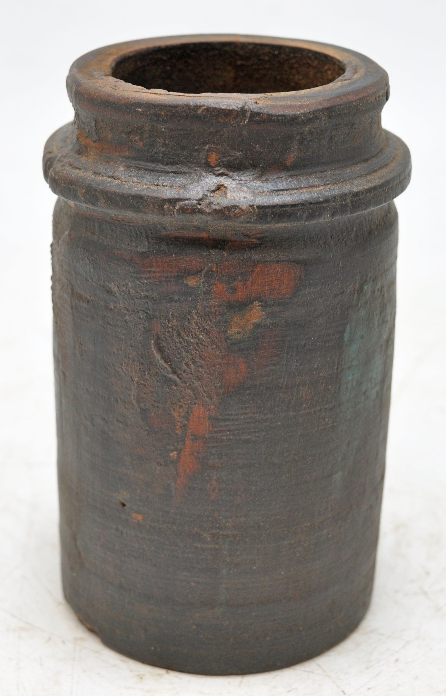 Antique Wooden Small Himalayan Water Pot Original Old Hand Carved