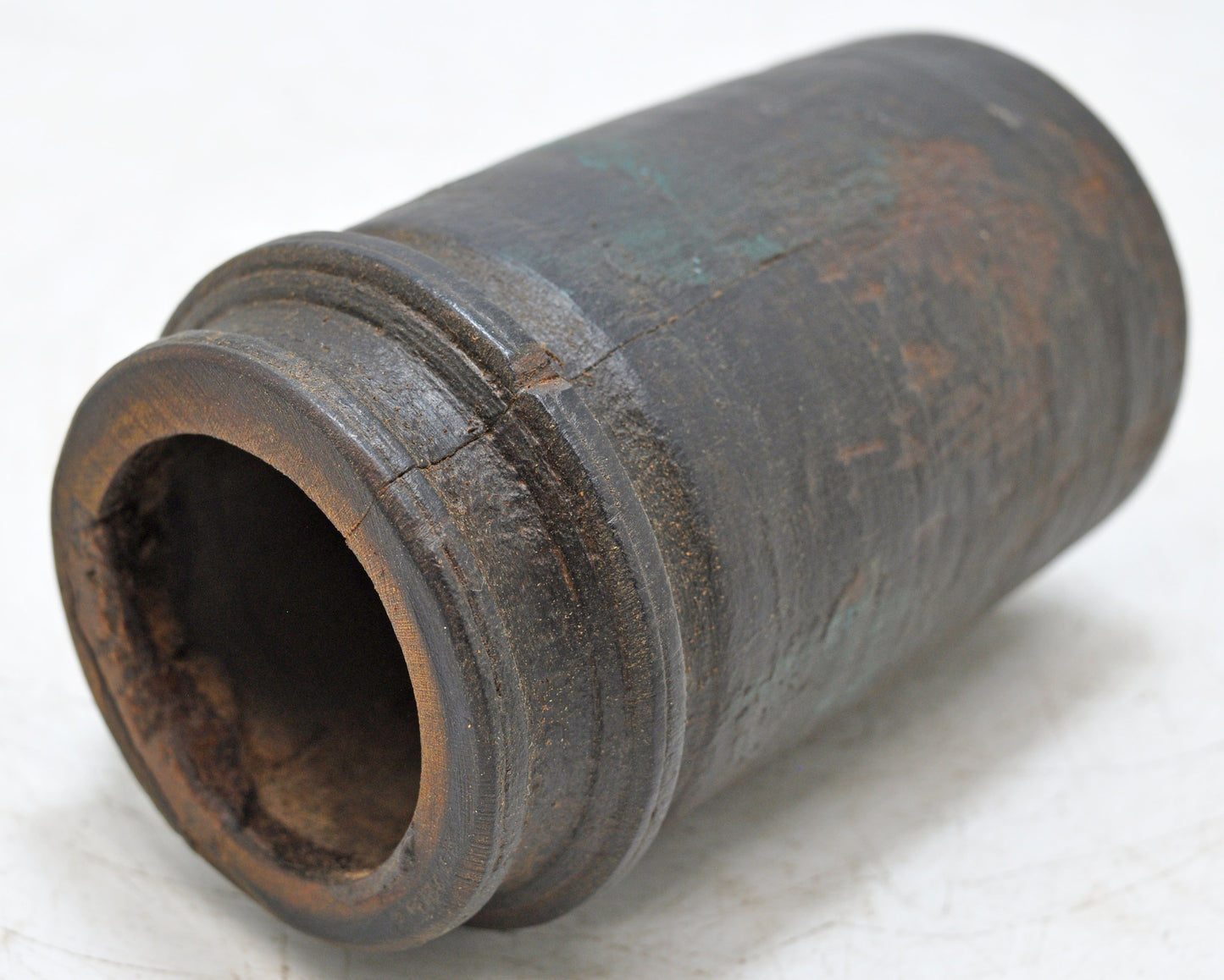 Antique Wooden Small Himalayan Water Pot Original Old Hand Carved