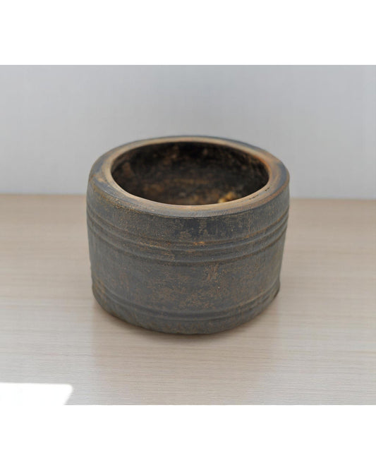 Antique Wooden Small Kitchenware Salt Spice Bowl Original Old Hand Carved