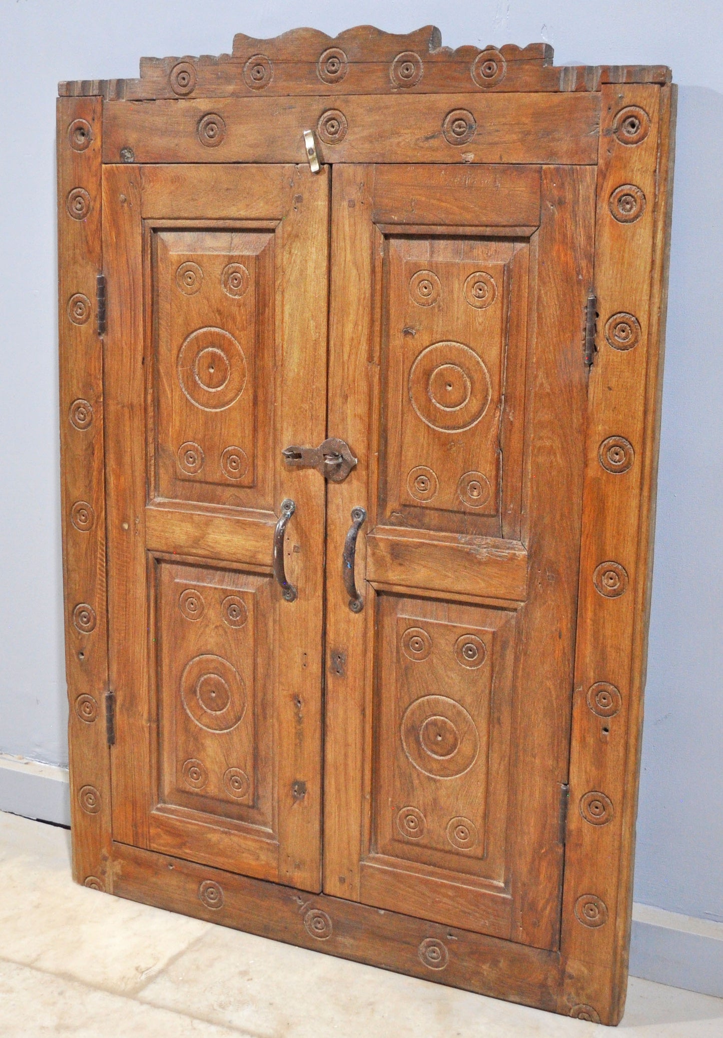 Antique Wooden Wall Décor Large Wooden Window With Frame Hand Carved