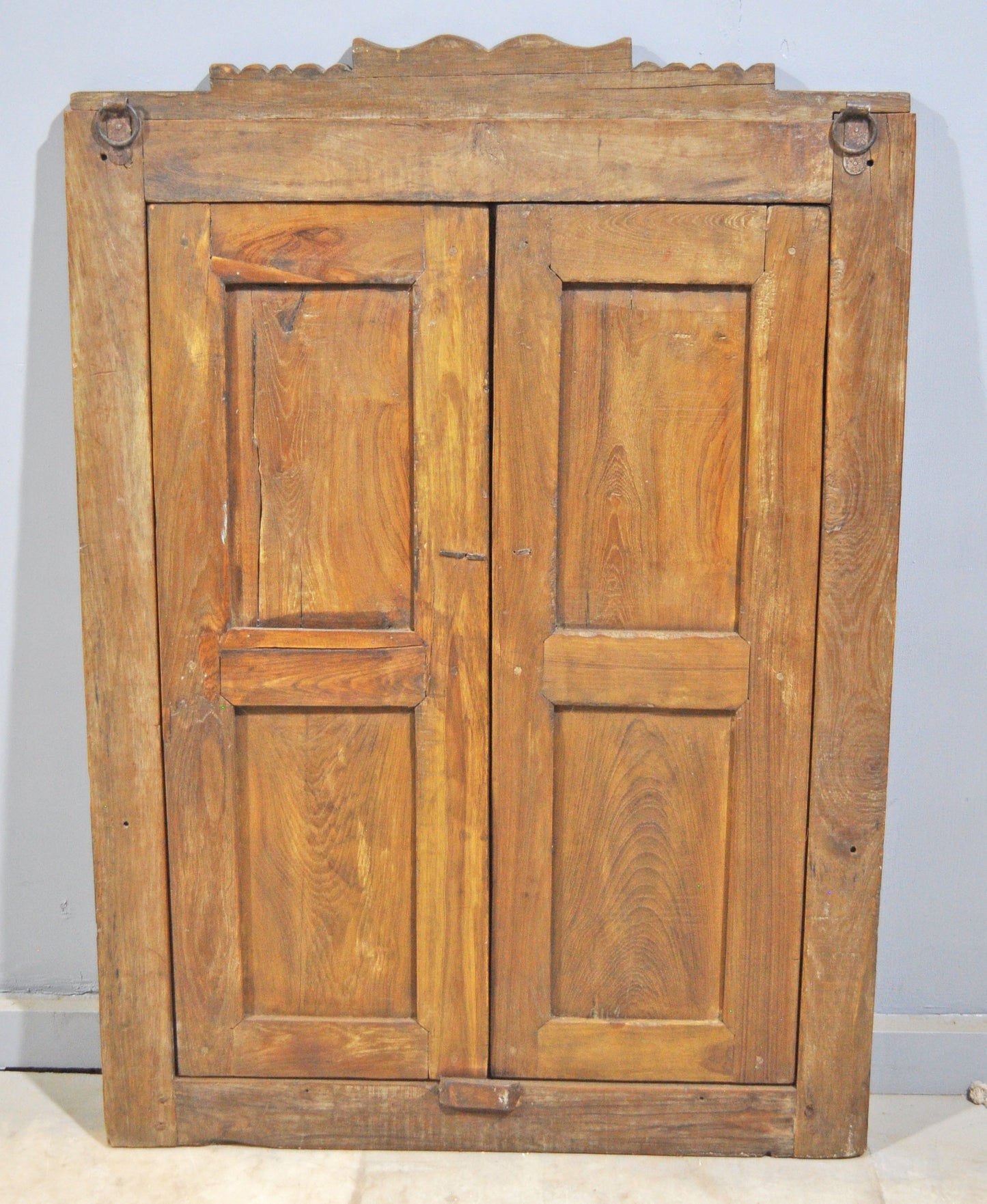 Antique Wooden Wall Décor Large Wooden Window With Frame Hand Carved