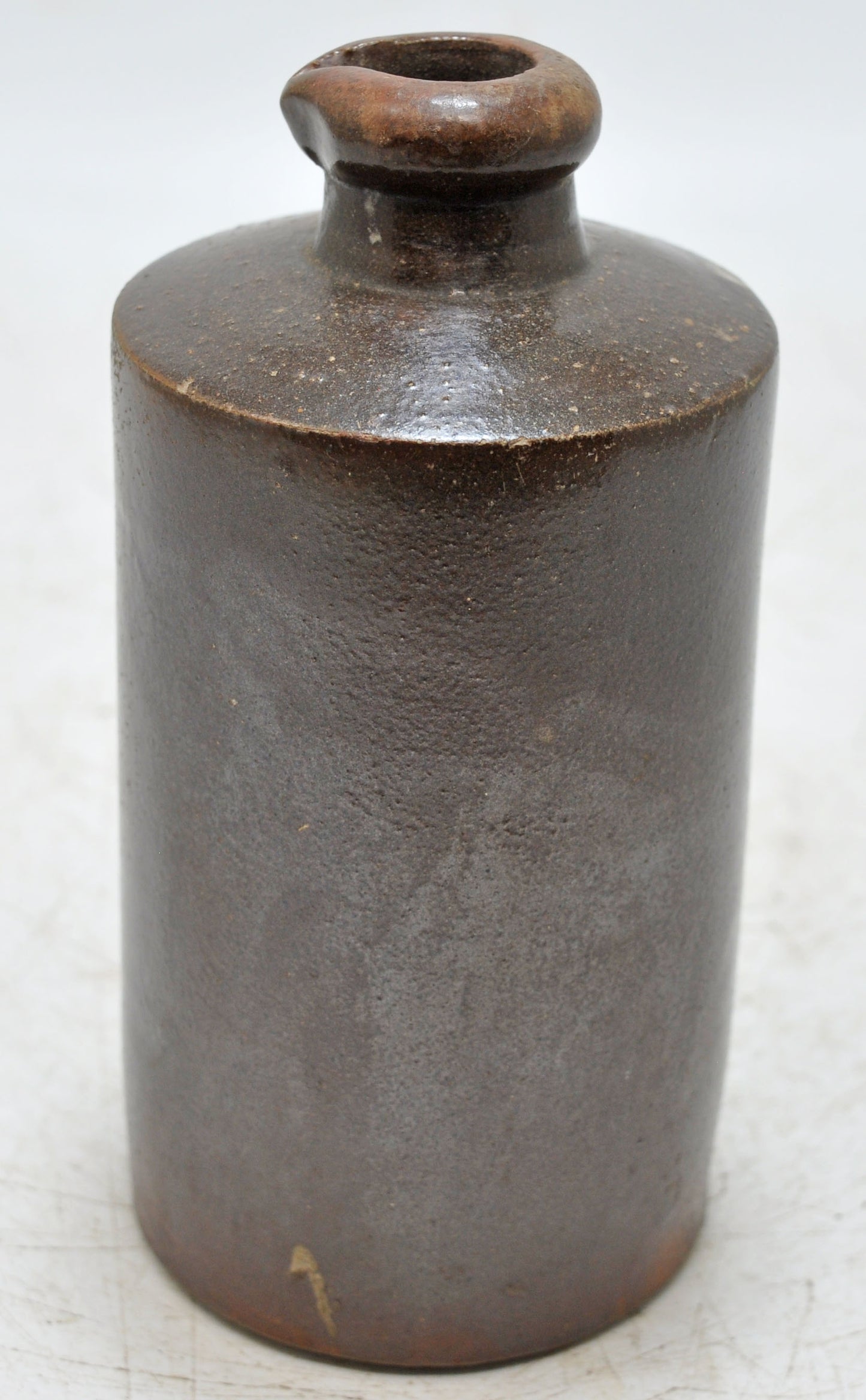 Antique Brown Sand Stone Ink Bottle Original Old Hand Crafted