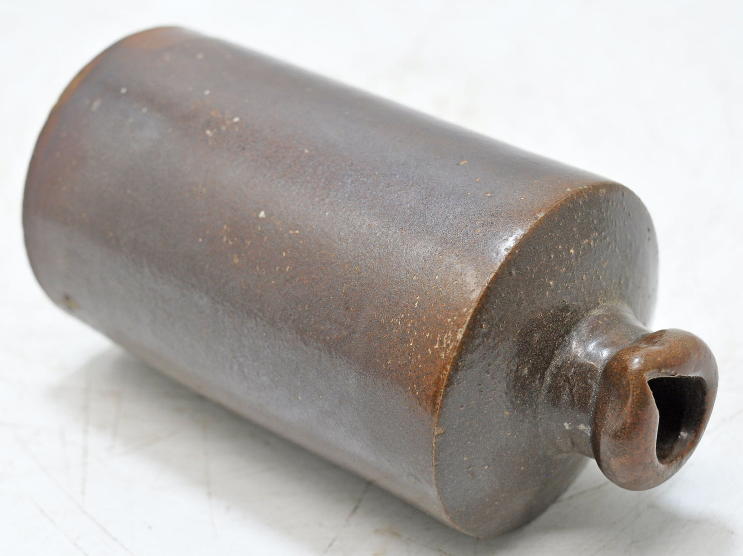 Antique Brown Sand Stone Ink Bottle Original Old Hand Crafted