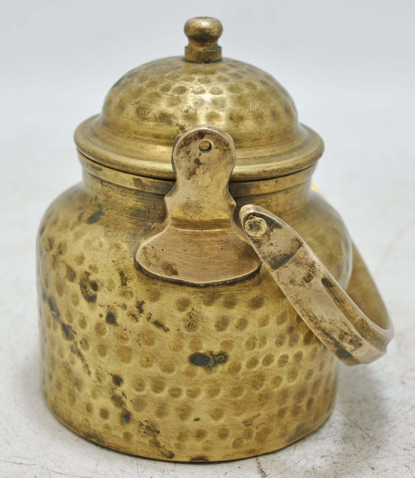 Antique Brass Tea Kettle Pot Original Old Hand Crafted Nice Shape