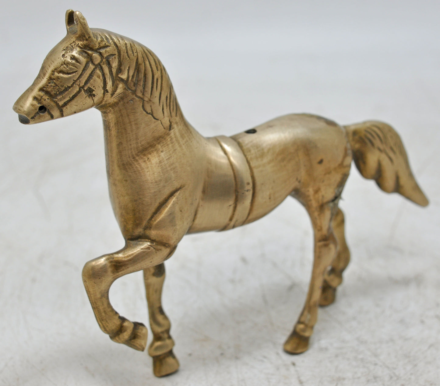 Antique Brass Horse Figurine Original Old Hand Crafted