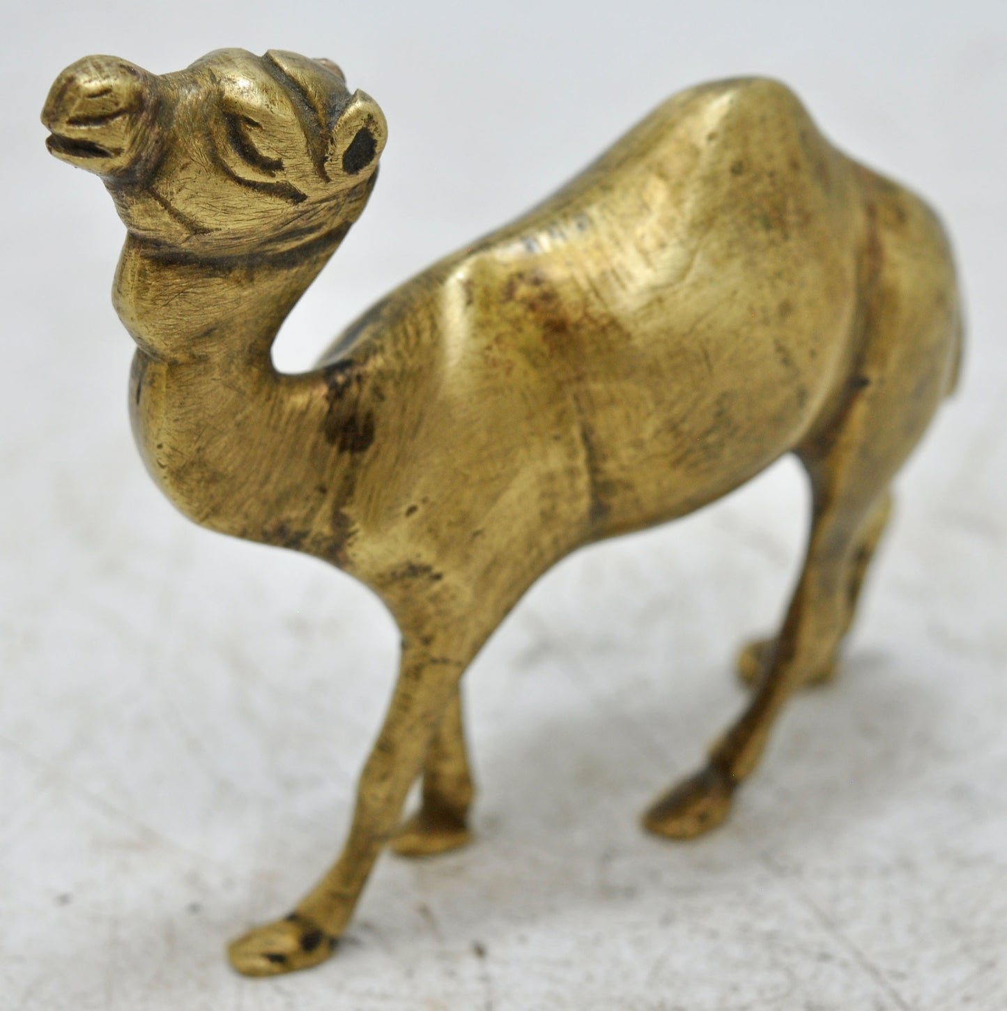 Antique Brass Camel Figurine Original Old Hand Crafted