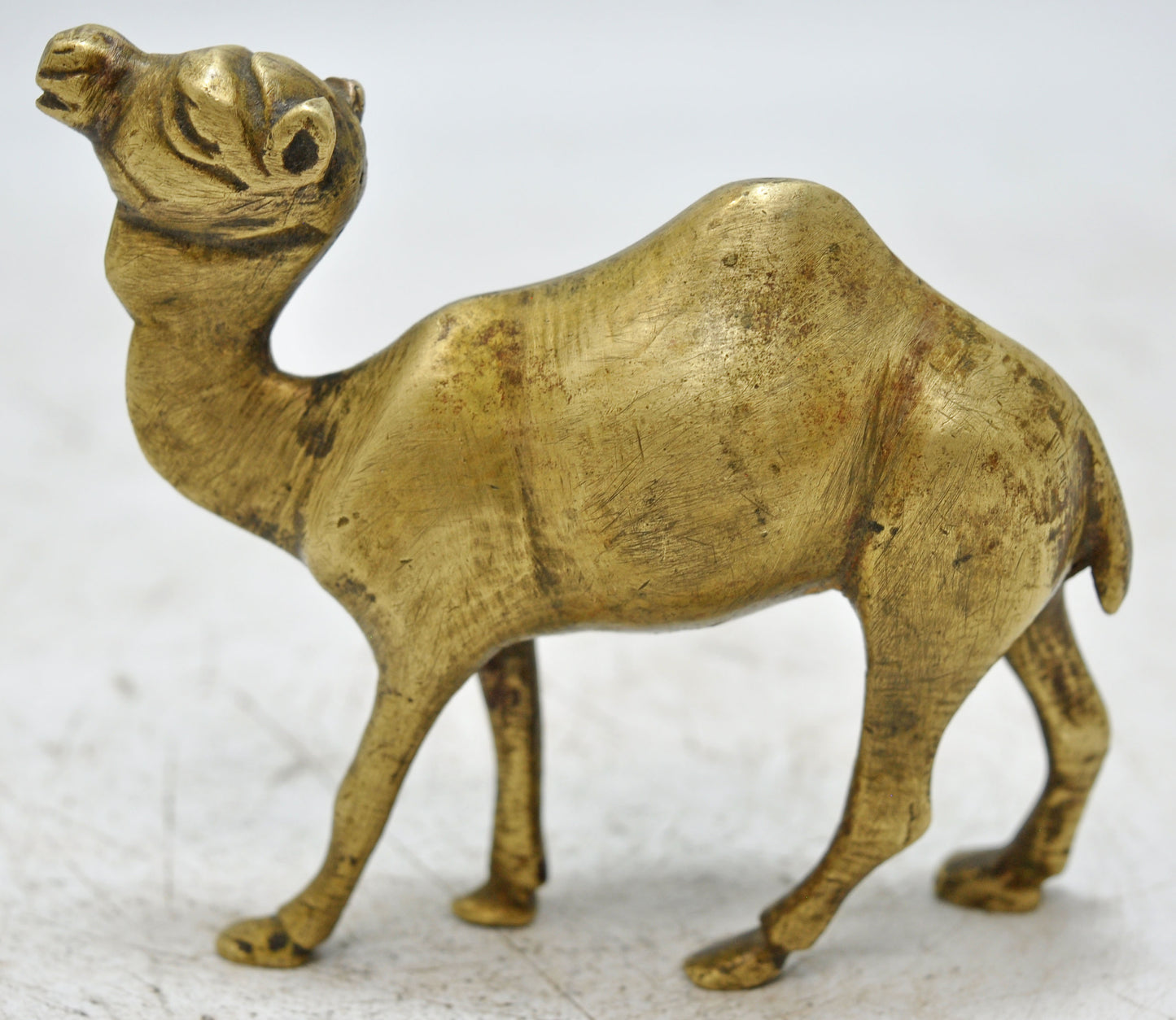 Antique Brass Camel Figurine Original Old Hand Crafted