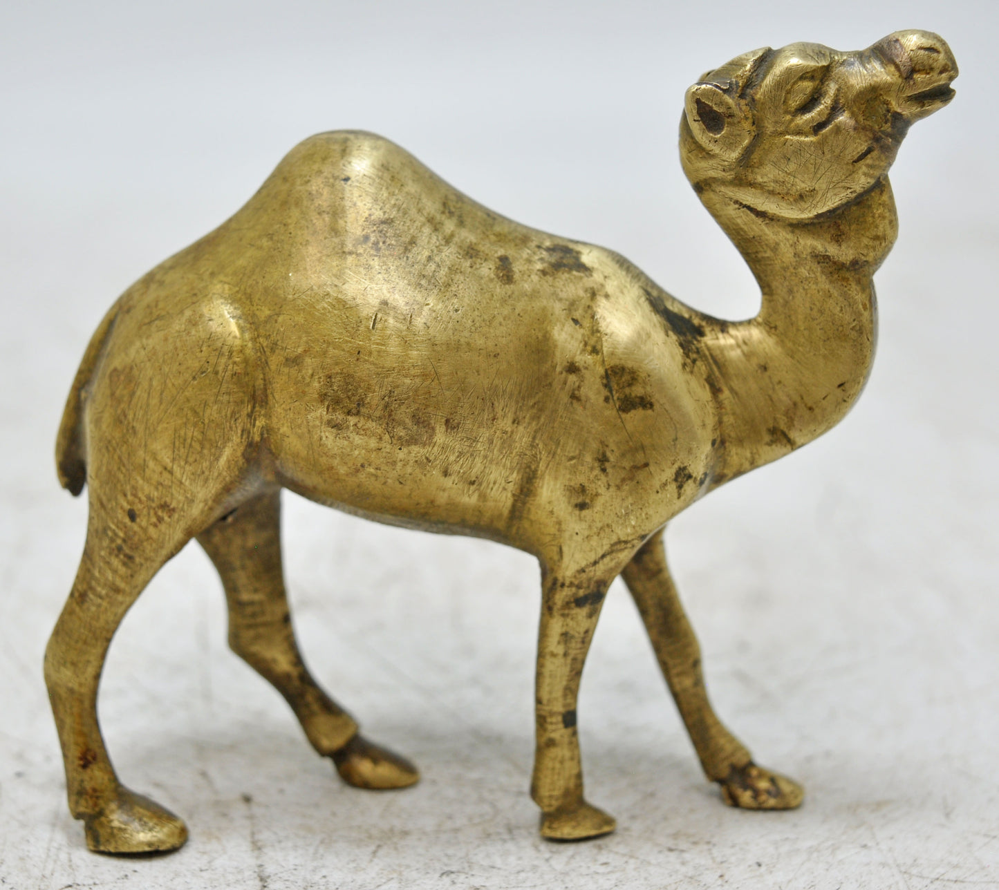 Antique Brass Camel Figurine Original Old Hand Crafted
